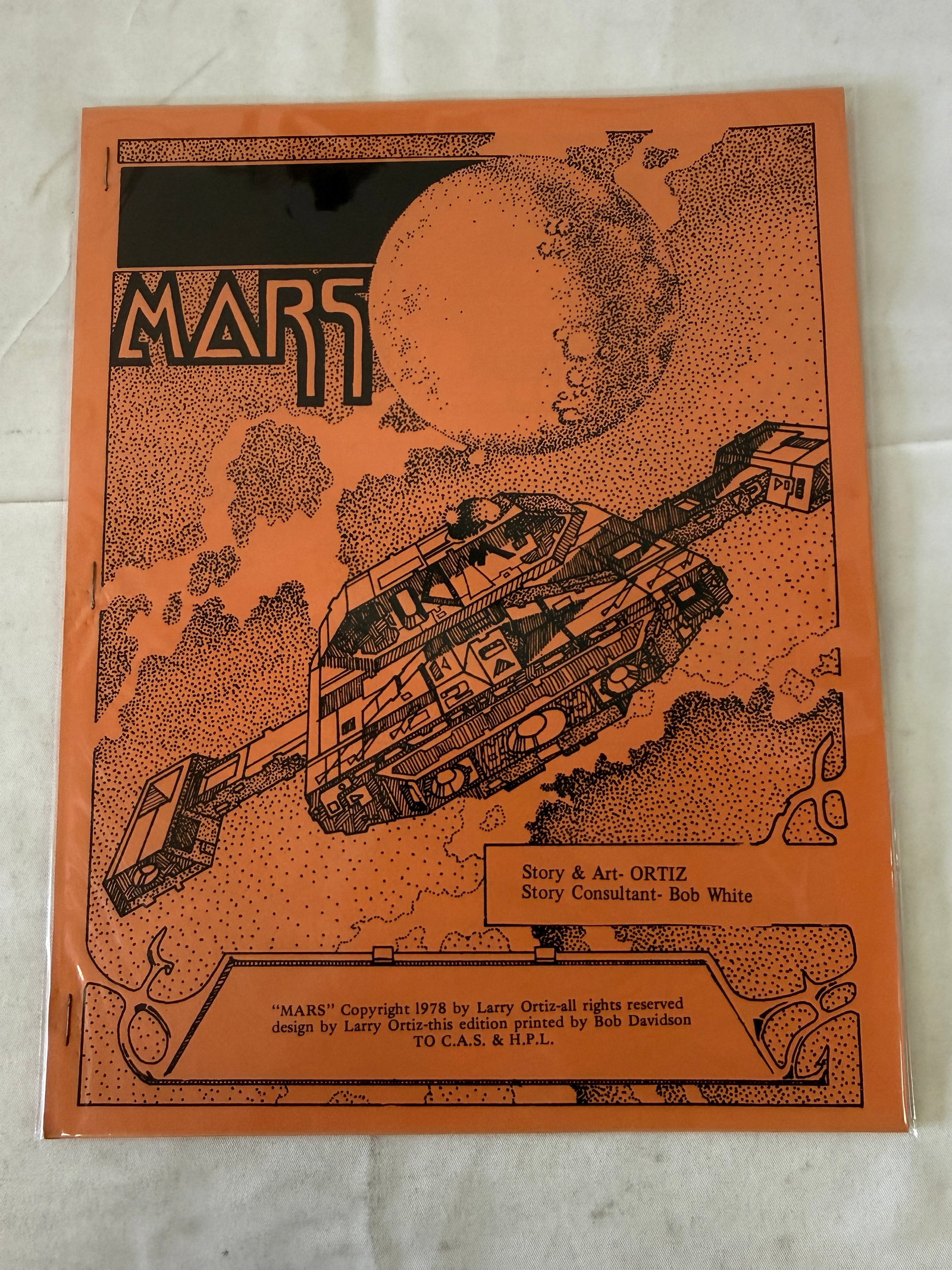 MARS Comic Book Cover Art Larry Ortiz 1978 Original Print Sci-Fi Space (1 of 2)