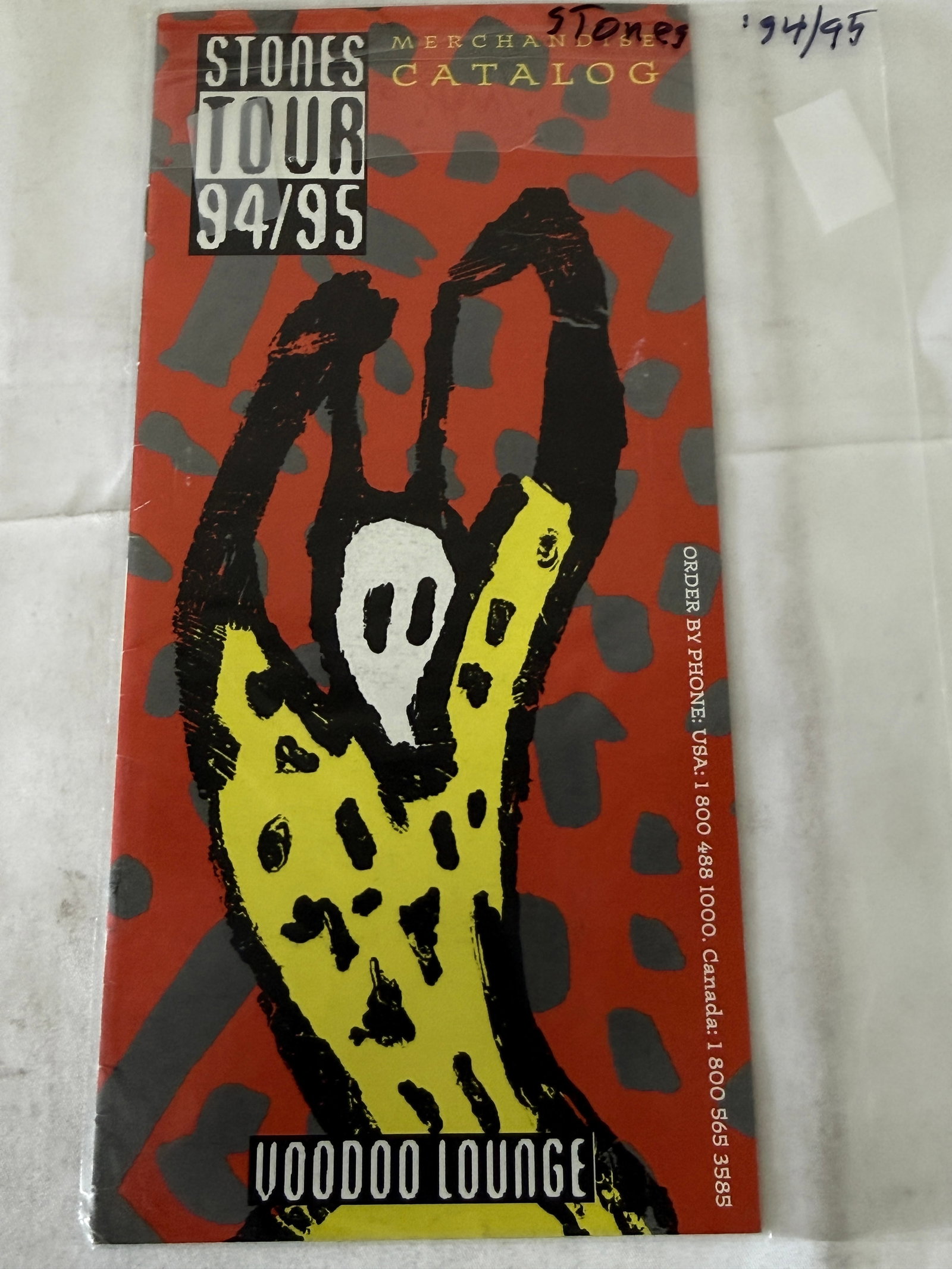 Rolling Stones Voodoo Lounge Tour 94/95 Official Merchandise Catalog Brockum (1 of 2)
