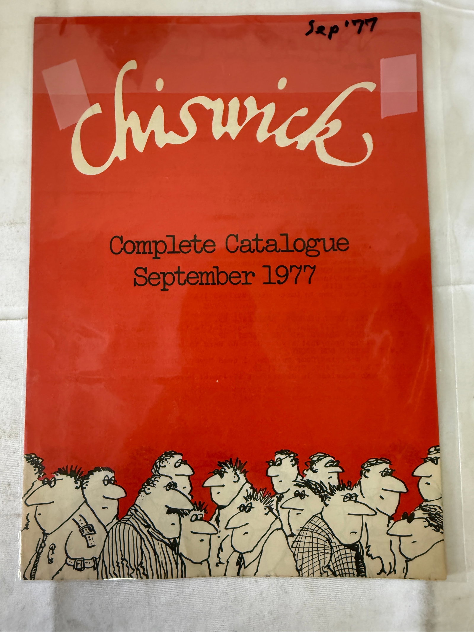 Chiswick Records Complete Catalogue September 1977 Original Music Catalog: Chiswick Records Complete Catalogue September 1977 Original Music Catalog