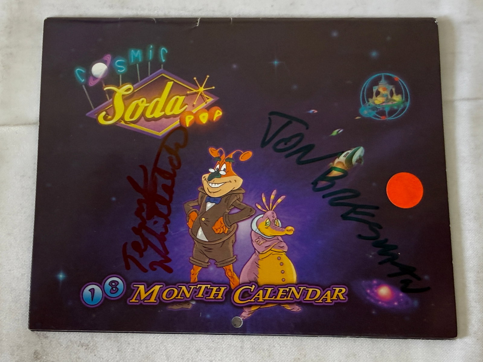 Cosmic Soda Pop 18-Month Calendar Kerplink Comics Signed by Two Artists: Cosmic Soda Pop 18-Month Calendar Kerplink Comics Signed by Two Artists