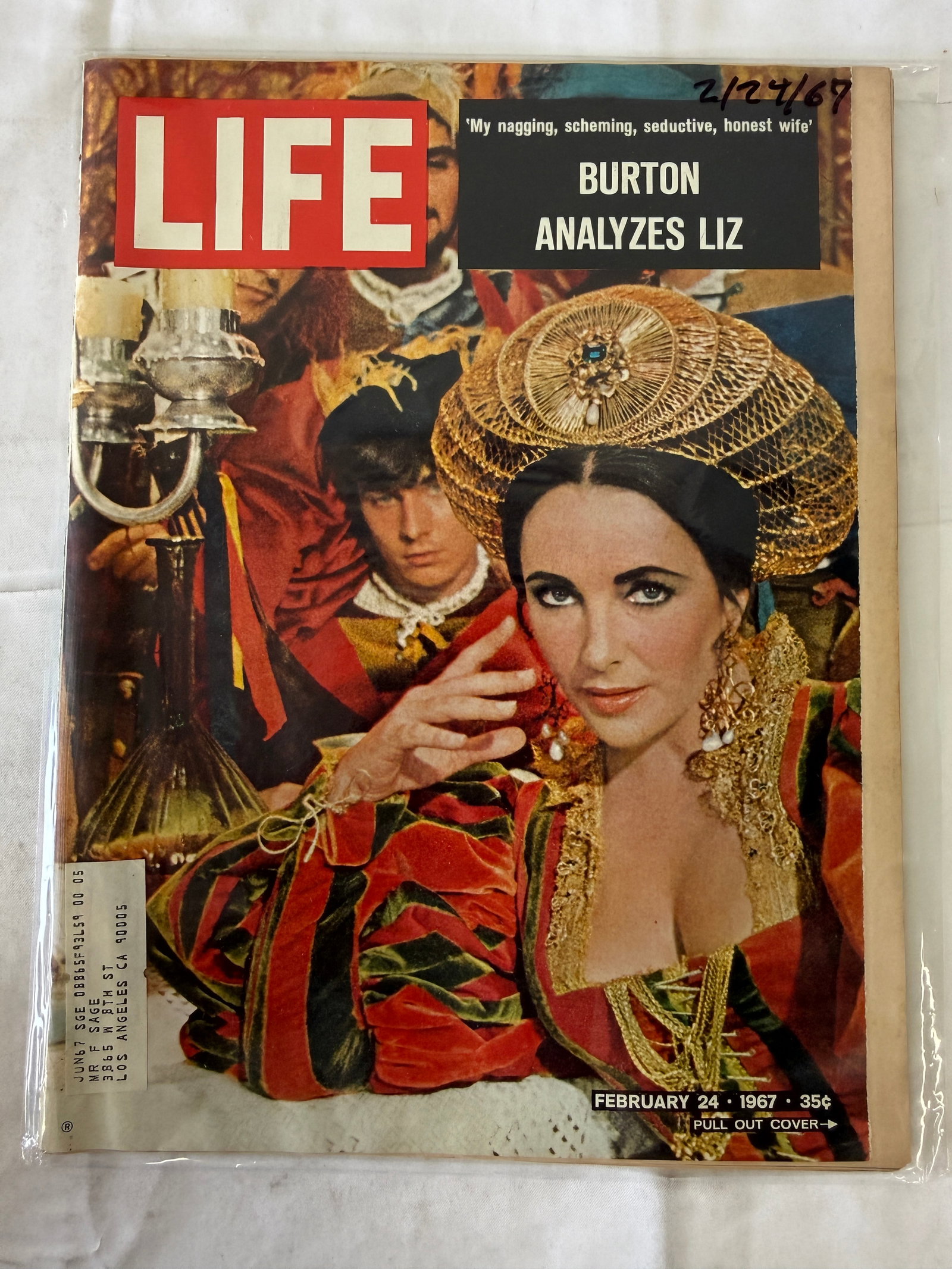 LIFE Magazine February 24 1967 Burton Analyzes Liz Taylor Cover (1 of 2)