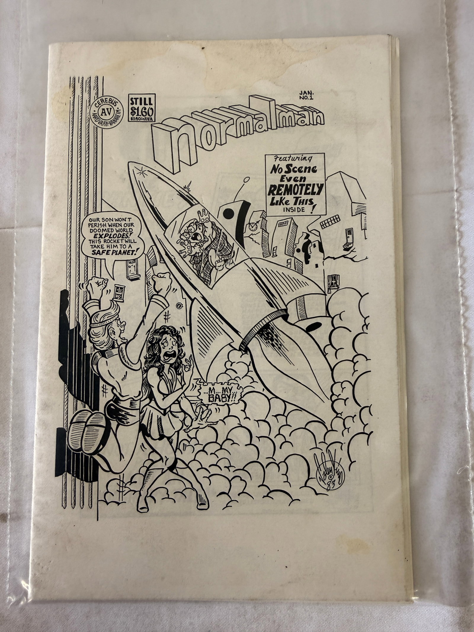 Normalman #1 Aardvark-Vanaheim Comic Book Jan 1984 Jim Valentino: Normalman #1 Aardvark-Vanaheim Comic Book Jan 1984 Jim Valentino