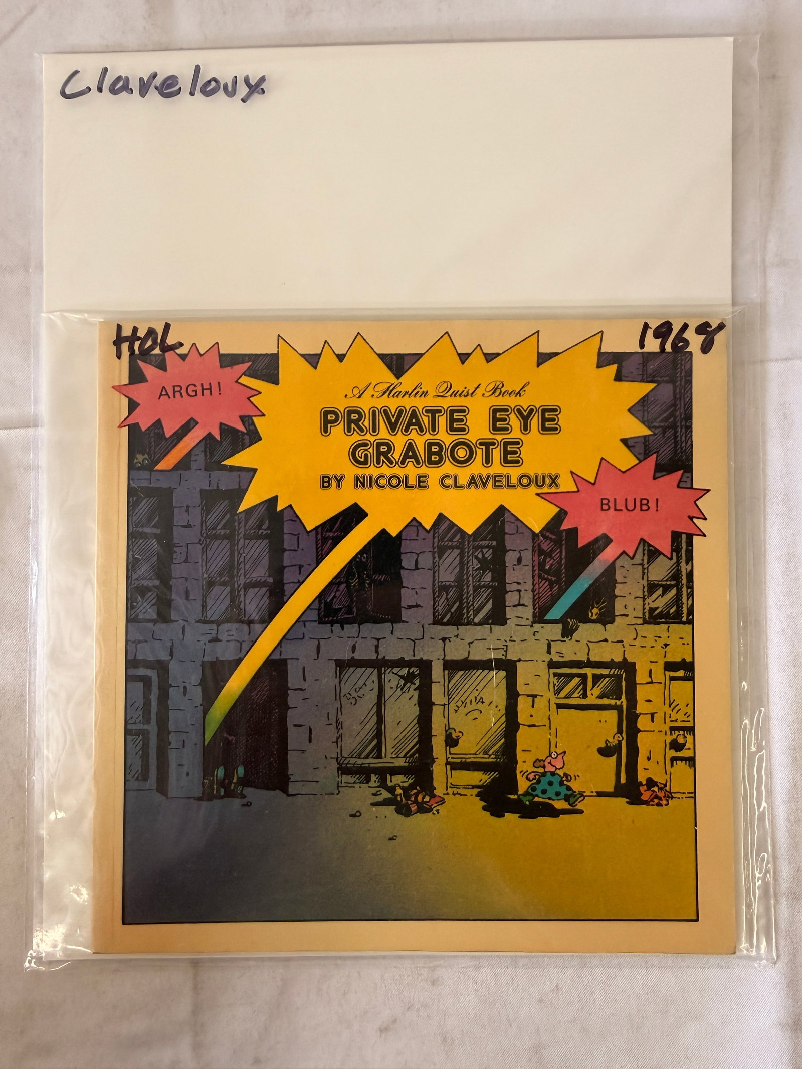 Private Eye Grabote Nicole Claveloux Harlin Quist Children's Book 1968 (1 of 2)