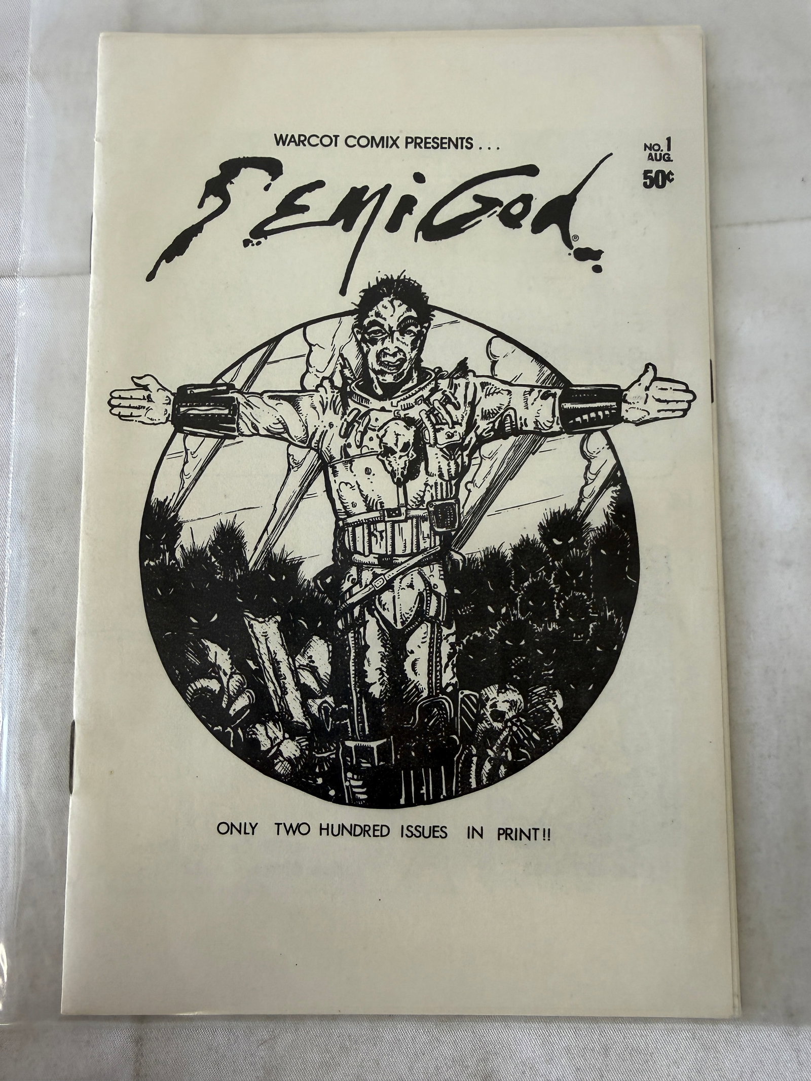 Semi God #1 Warcot Comix Underground Comic Book Limited 200 Print Run 1980 (1 of 2)