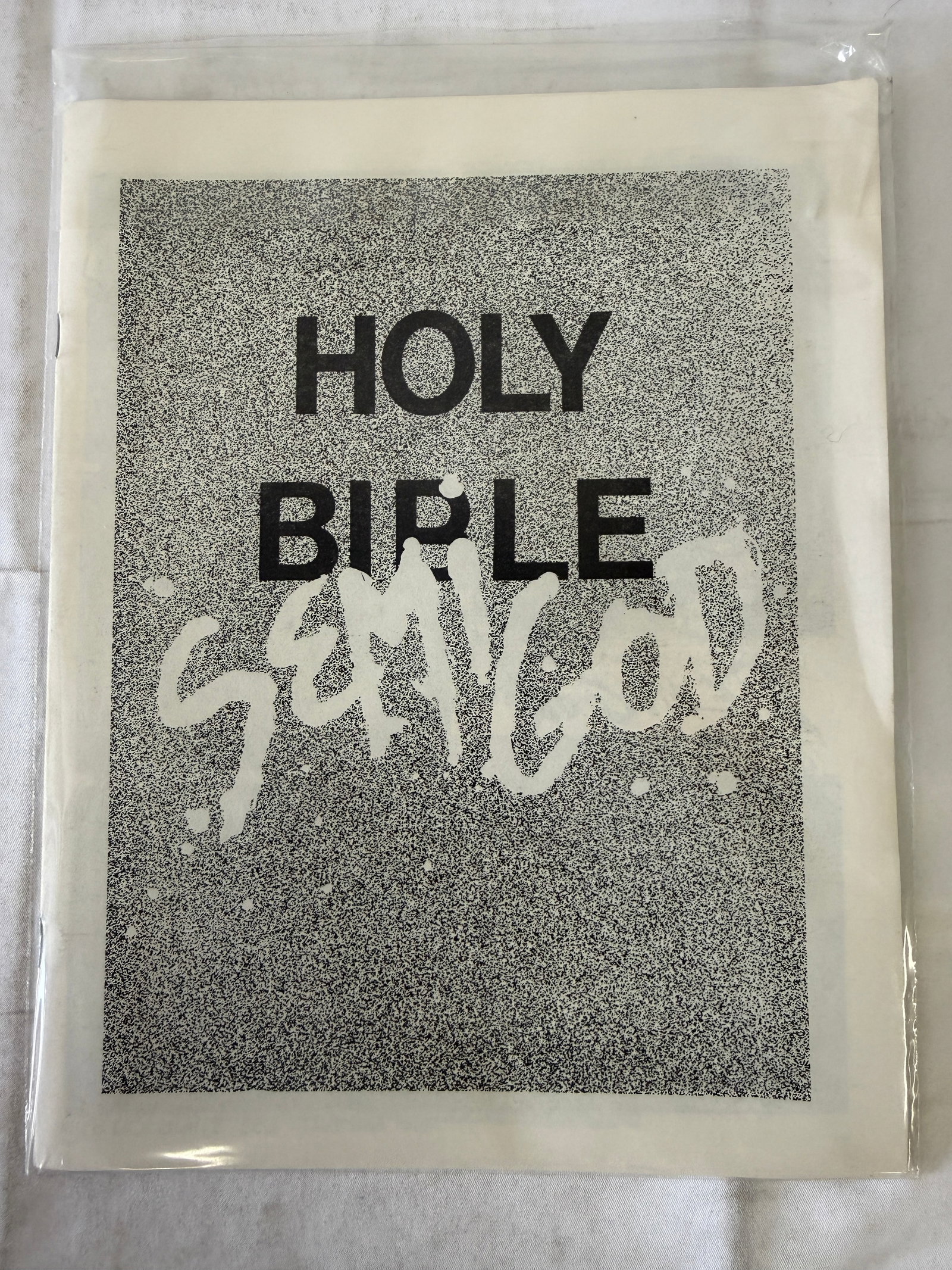 Holy Bible Sampler Underground Comic Zine Black & White 1983 Mini Comic (1 of 2)