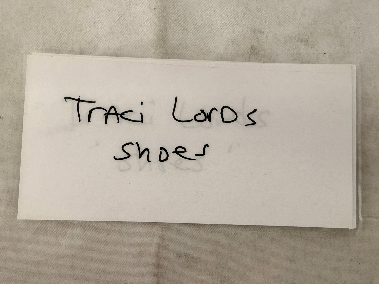 Traci Lords Screen-Worn Signed Manolo Blahnik Black Suede Heels TV Production (1 of 5)