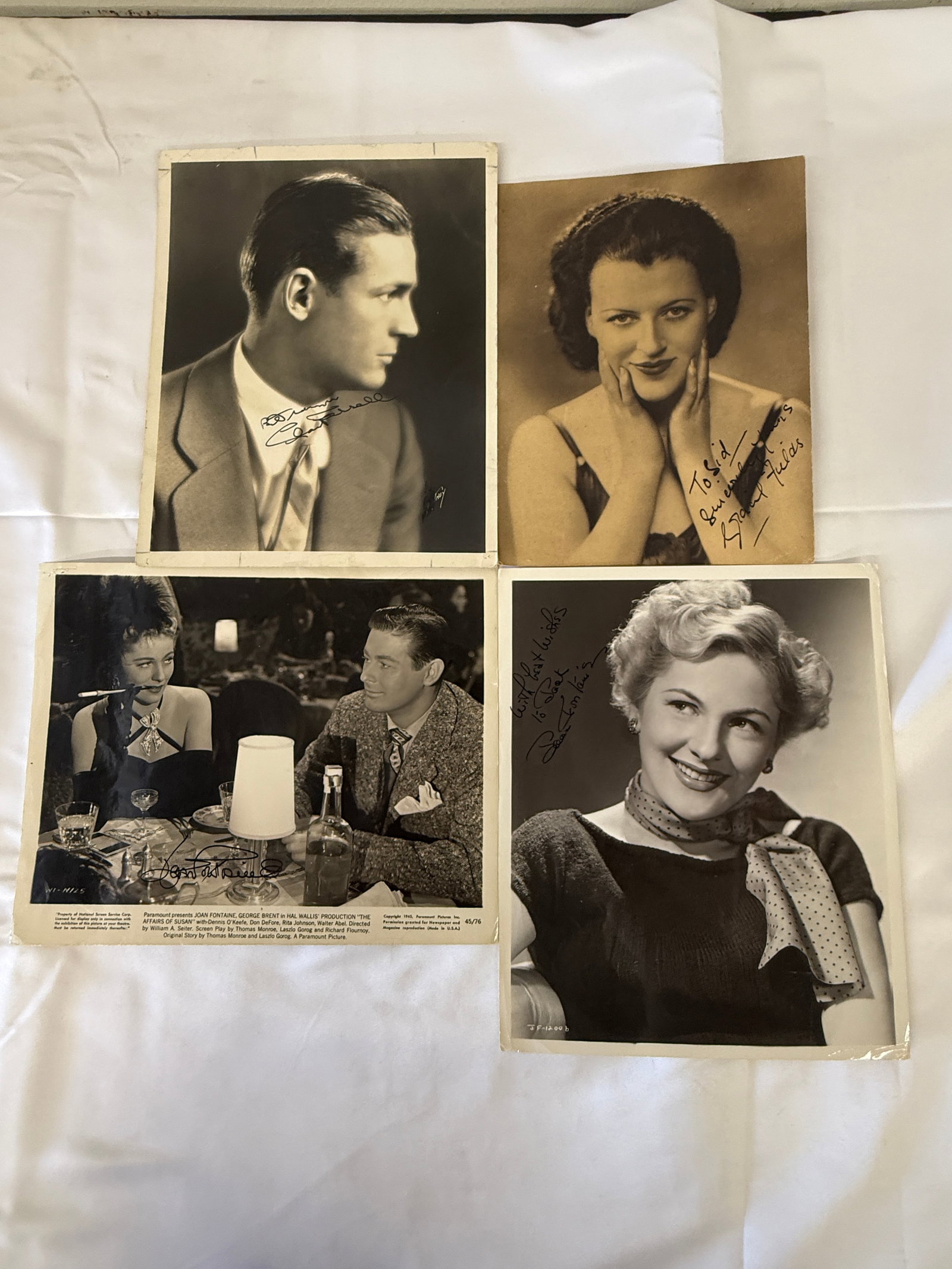 Vintage B&W Celebrity Signed Photographs (1 of 9)