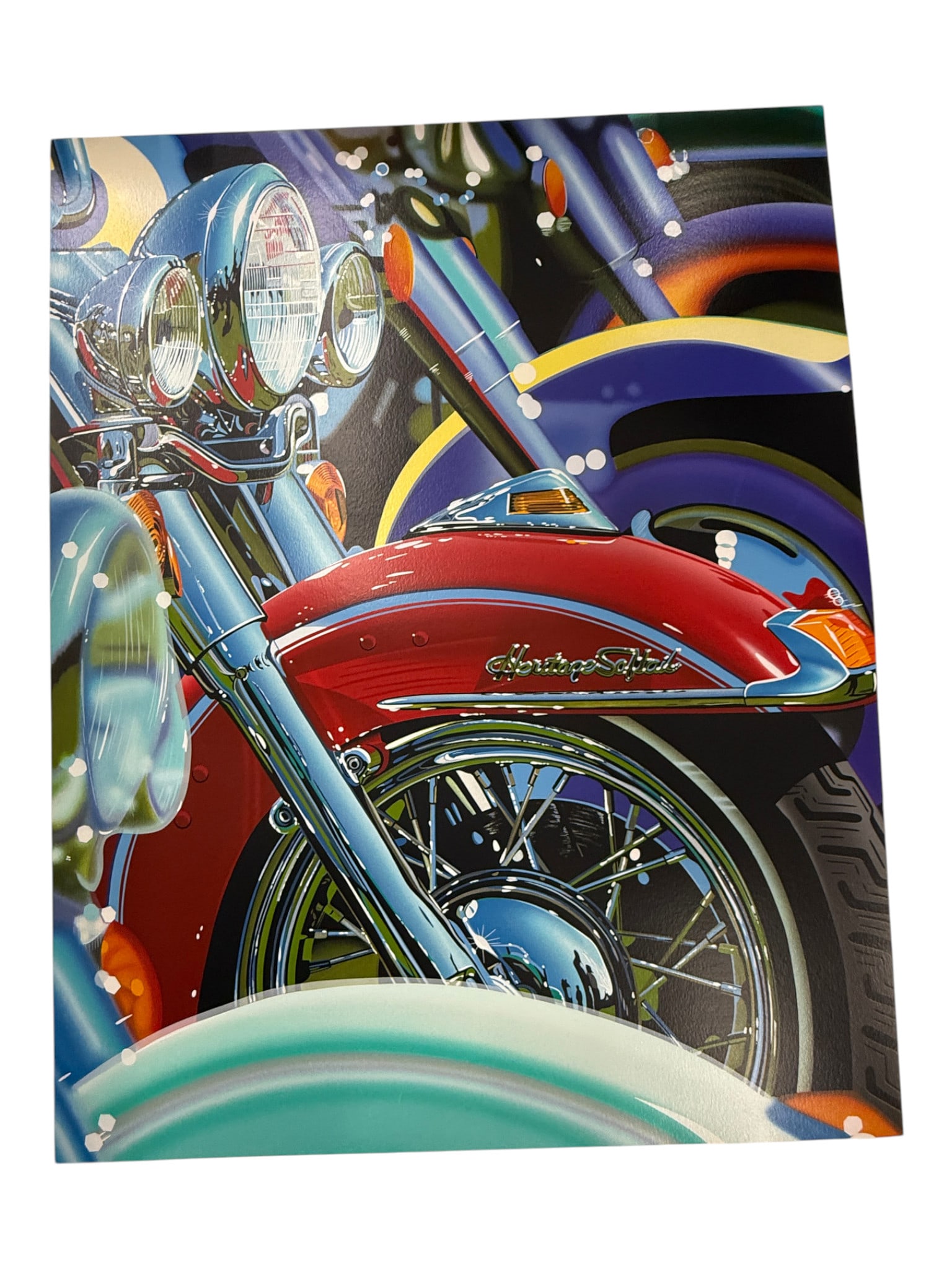 Scott Jacobs Harley-Davidson Heritage Softail Limited Edition Print 21/250 (1 of 4)