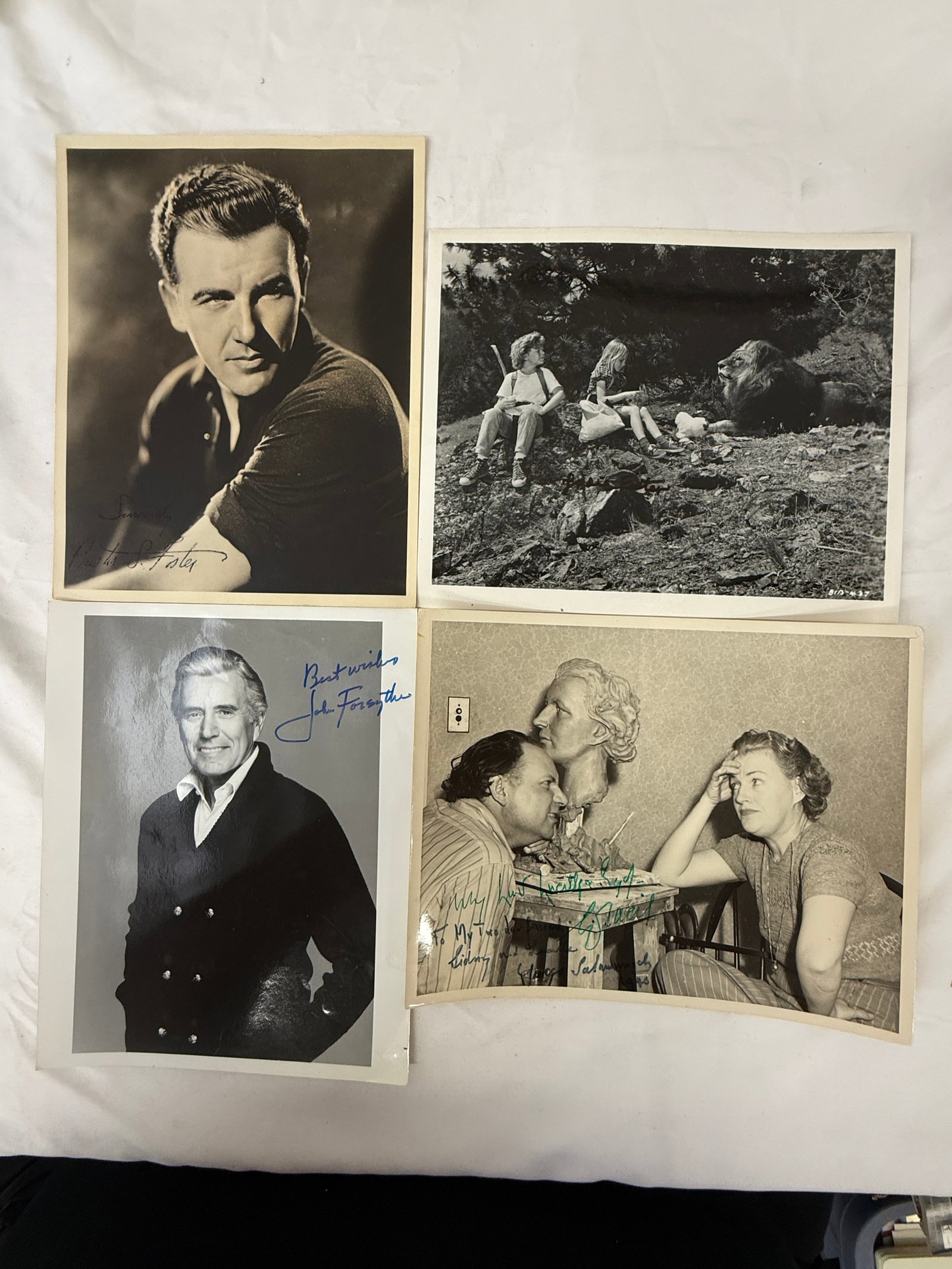 Vintage Signed B&W Celebrity Photograph Collection Lot (1 of 7)
