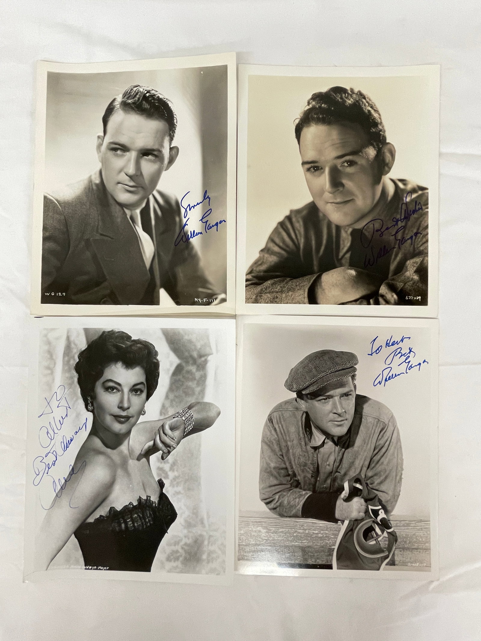 Vintage Signed B&W Celebrity Photograph Collection Lot (1 of 12)