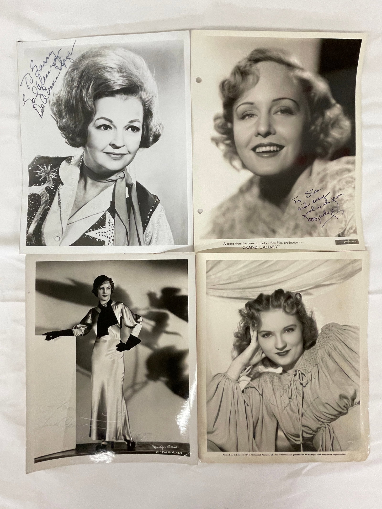 Vintage Signed B&W Celebrity Photograph Collection Lot (1 of 11)