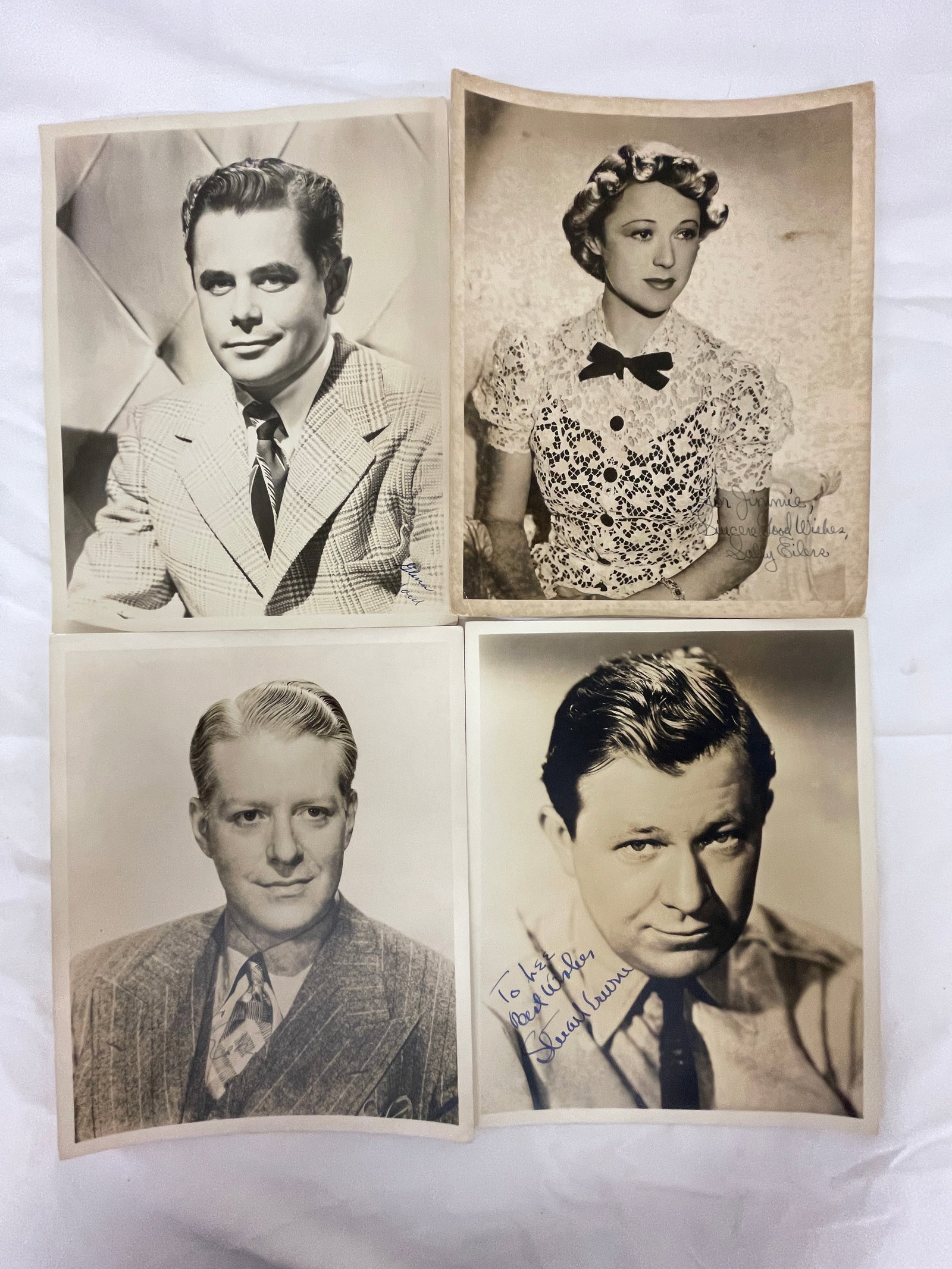 Vintage Signed B&W Celebrity Photograph Collection Lot (1 of 12)