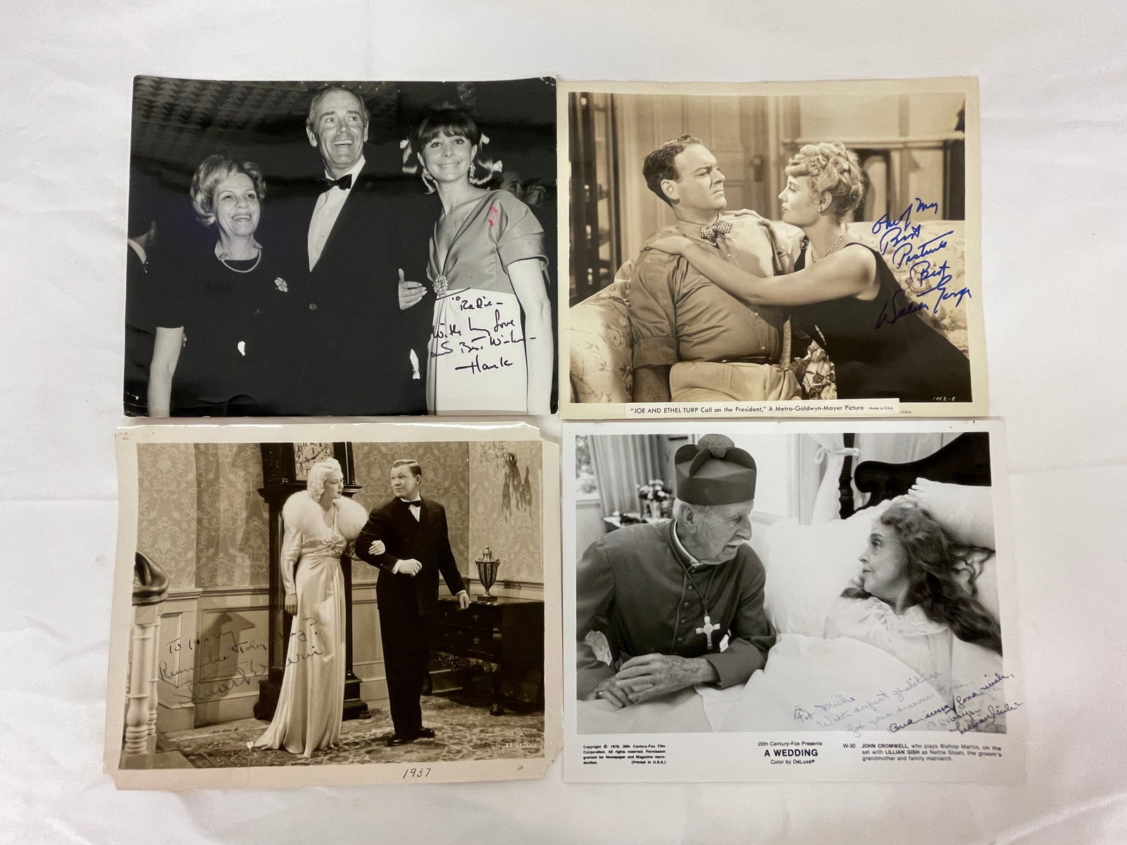 Vintage Signed B&W Celebrity Photograph Collection Lot (1 of 12)