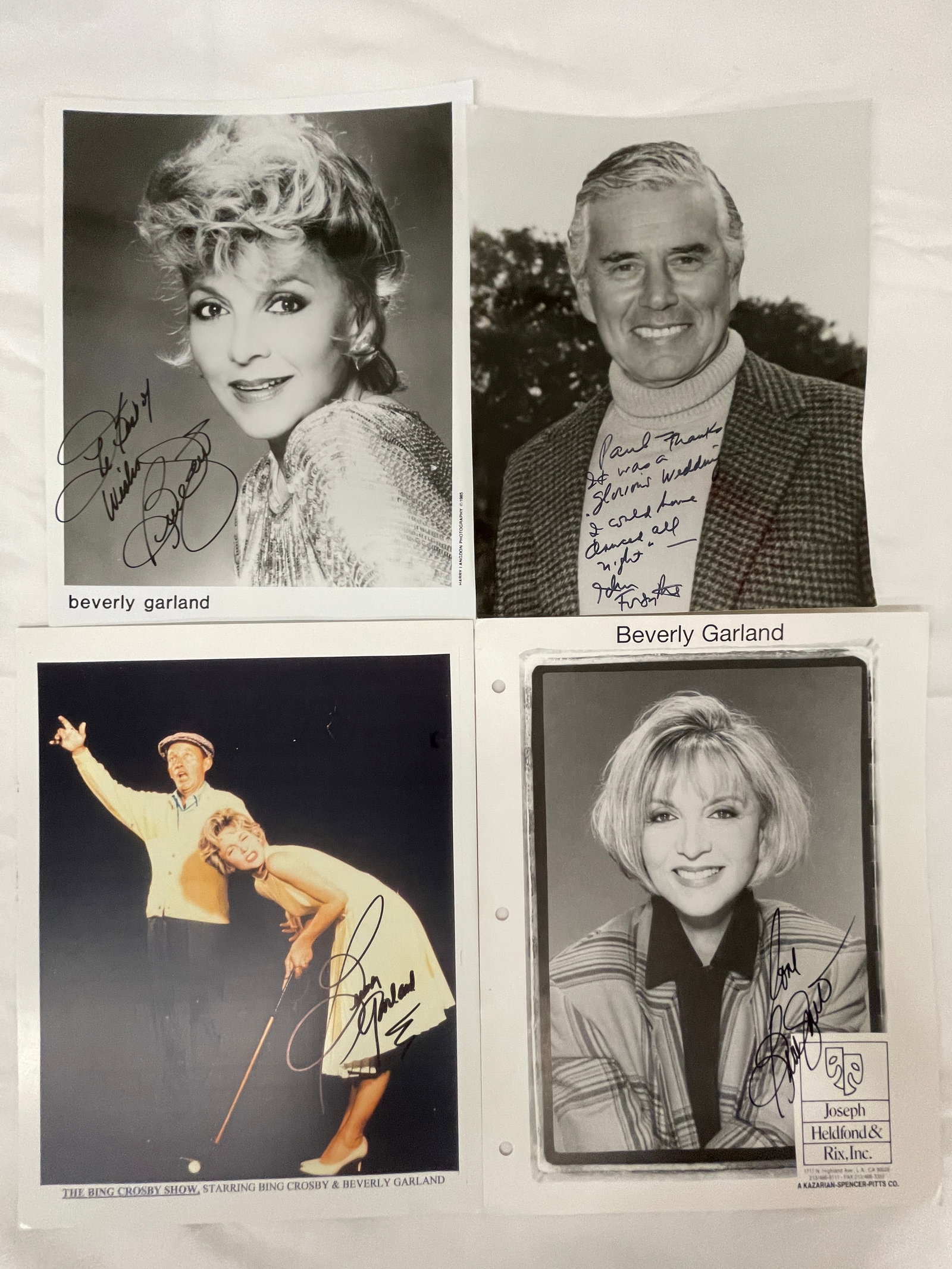 Vintage Signed B&W Celebrity Photograph Collection Lot (1 of 9)