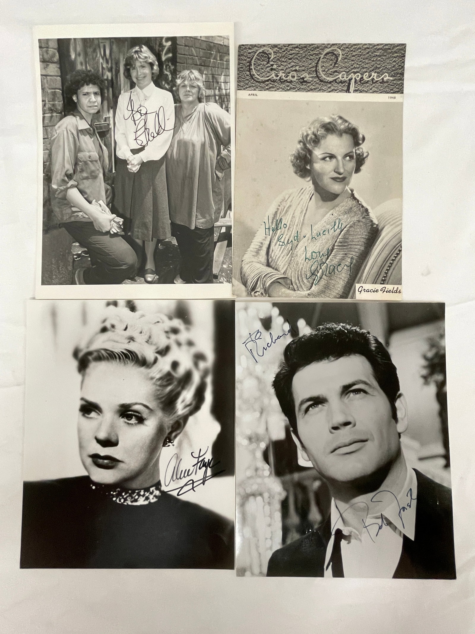 Vintage Signed B&W Celebrity Photograph Collection Lot (1 of 11)