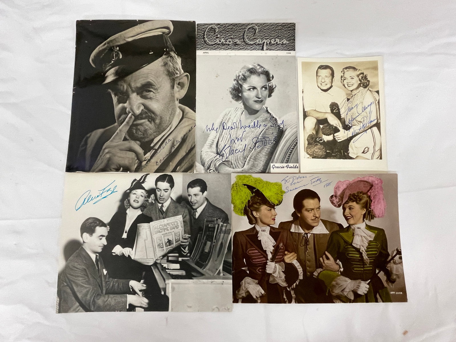 Vintage Signed B&W Celebrity Photograph Collection Lot (1 of 13)
