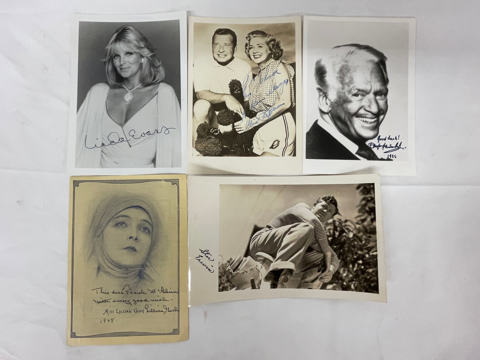 Vintage Signed B&W Celebrity Photograph Collection Lot (1 of 11)