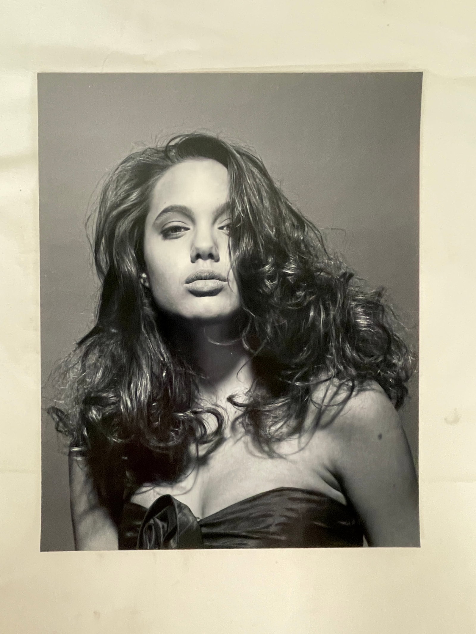 Angelina Jolie Original B&W Photograph by Harry Langdon, Signed, 8x10 (1 of 6)