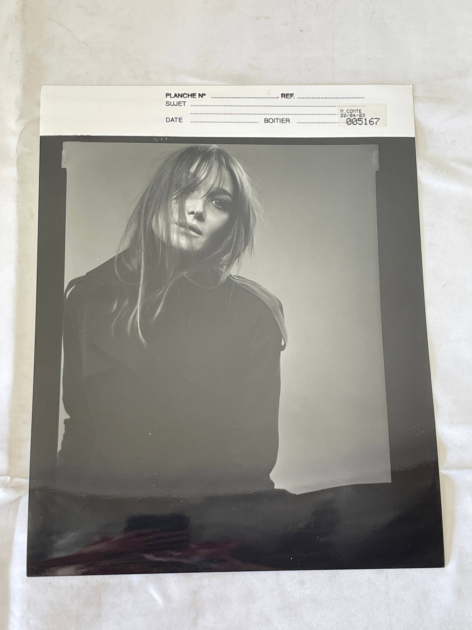 Michel Comte Original B&W Fashion Photography Print, Dated 22/04/83, Boitier 005167 (1 of 4)