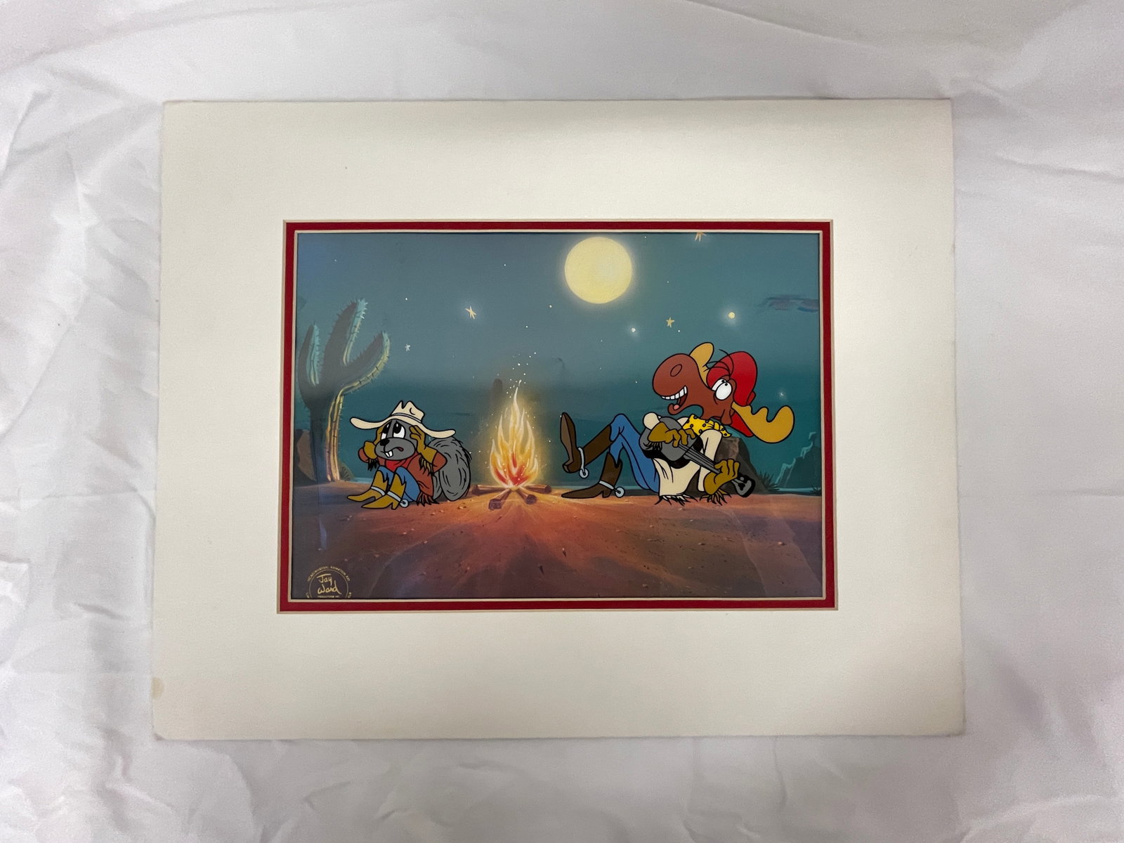 Rocky & Bullwinkle Jay Ward Productions MCA/Universal Animation Art Limited Ed Cel (1 of 5)