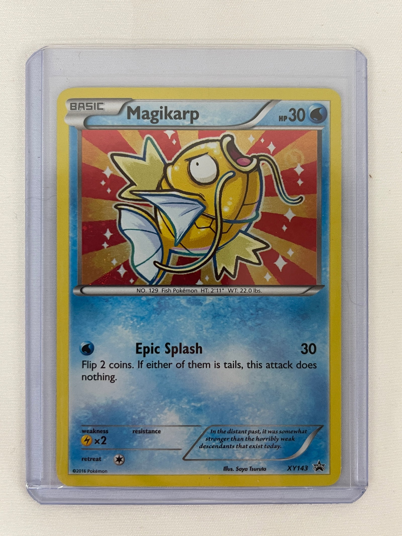 Magikarp XY143 Pokemon XY Black Star Promo Holo Trading Card 2016: Magikarp XY143 Pokemon XY Black Star Promo Holo Trading Card 2016