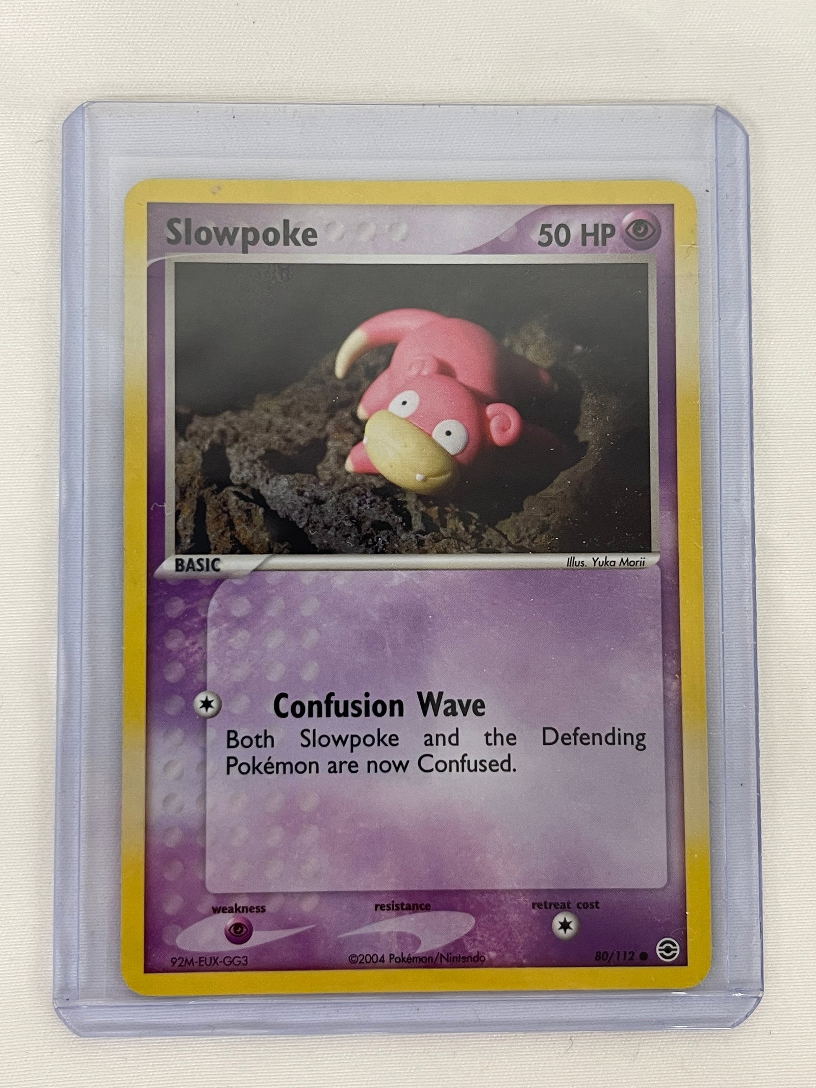 Slowpoke Pokemon EX Fire Red & Leaf Green TCG Card 80/112 Basic 2004 Nintendo: Slowpoke Pokemon EX Fire Red & Leaf Green TCG Card 80/112 Basic 2004 Nintendo