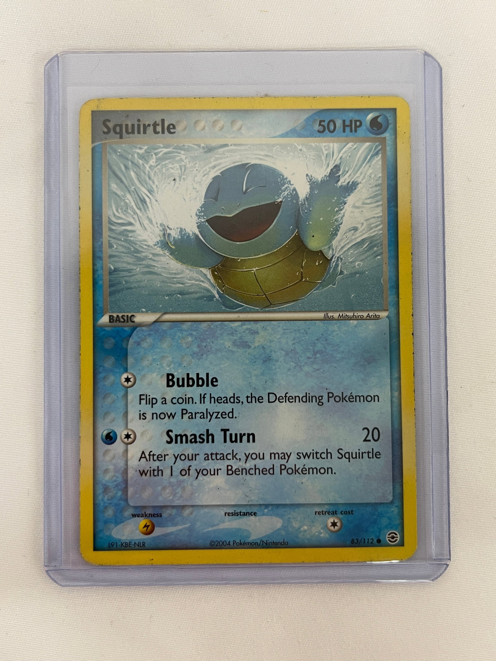 Squirtle Pokemon EX Fire Red Leaf Green TCG Card 83/112 2004: Squirtle Pokemon EX Fire Red Leaf Green TCG Card 83/112 2004 Nintendo