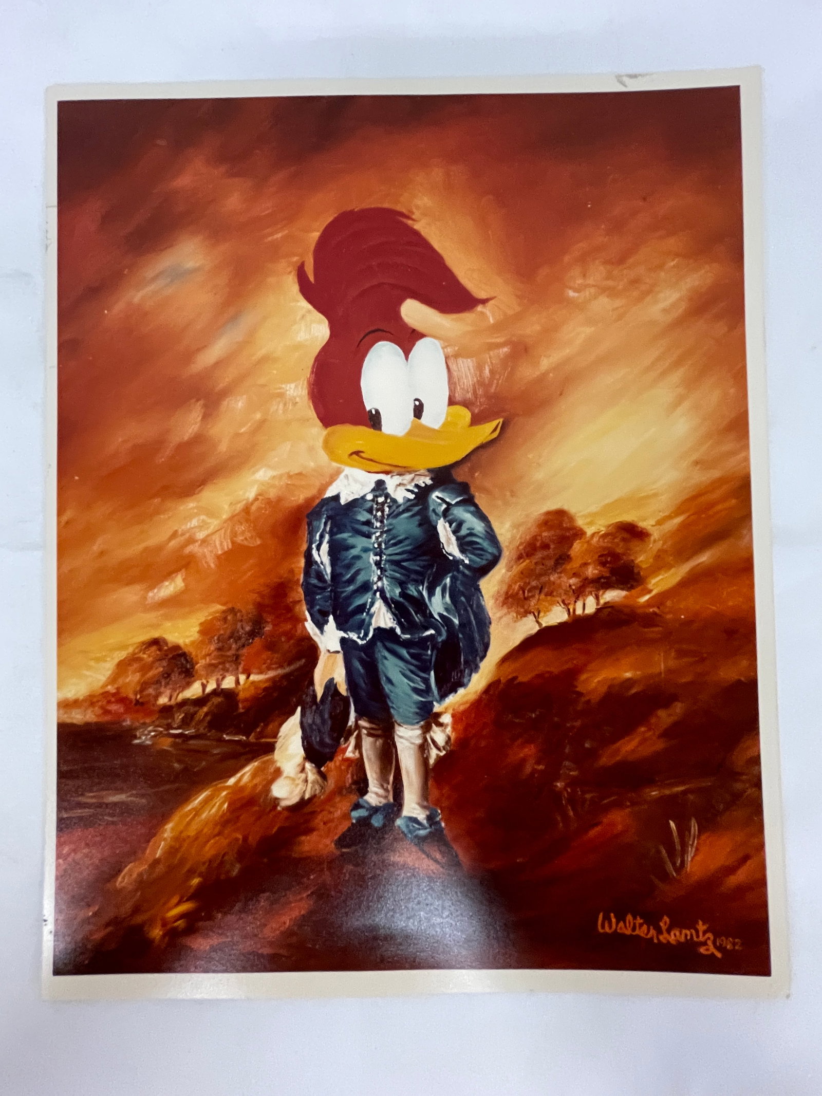 Woody Woodpecker Walter Lantz 1982 Signed Poster (1 of 5)