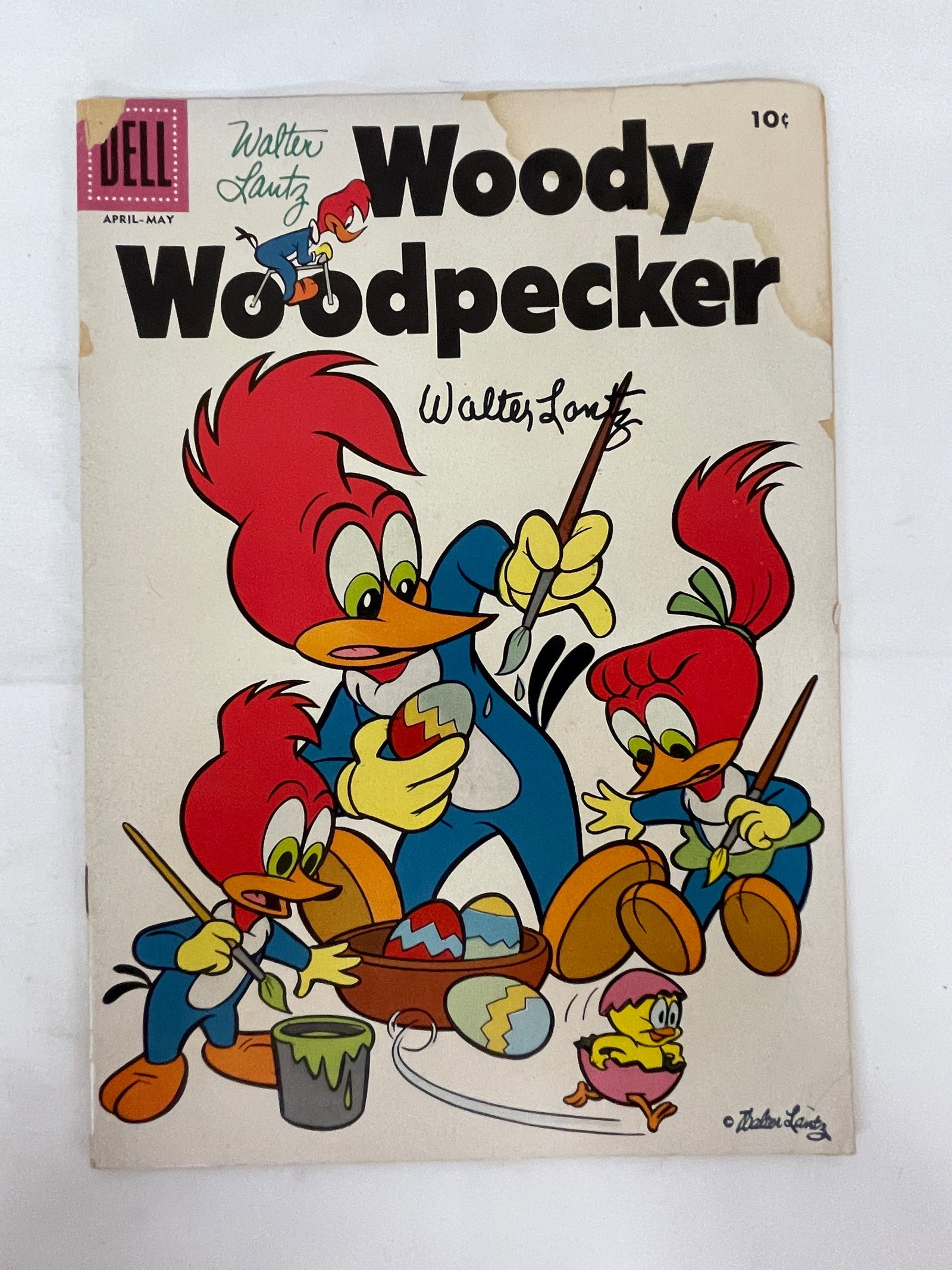 Woody Woodpecker Dell Comic No. 42 1957 Signed Walter Lantz Autograph (1 of 4)