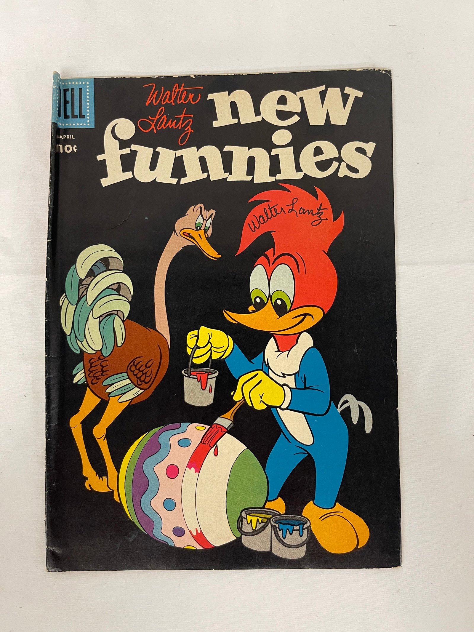 Woody Woodpecker Walter Lantz New Funnies #254 Dell Comic Signed April 1958 (1 of 4)