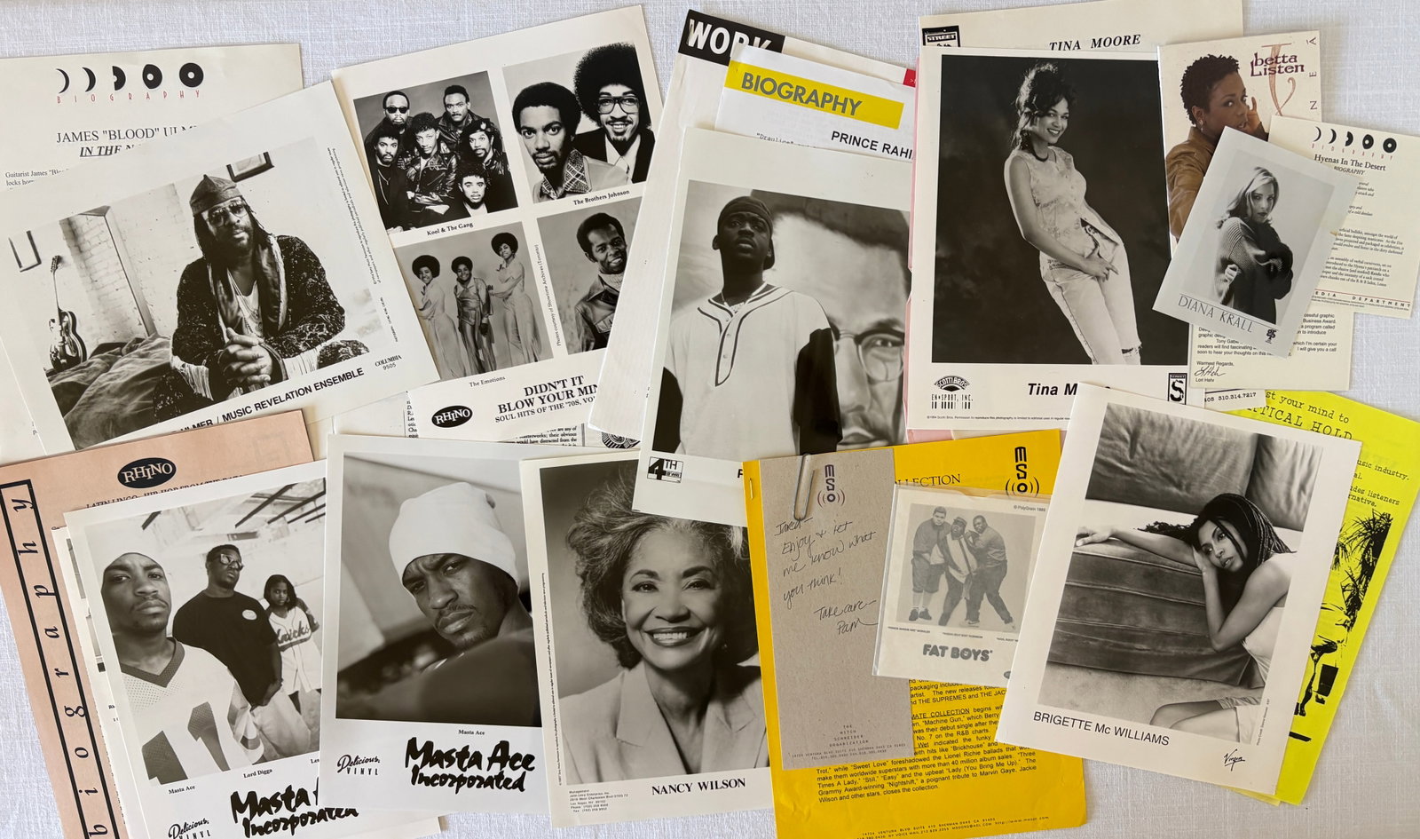 Vintage Hip-Hop/Rap and R&B Press Kits with Photos: Vintage Hip-Hop/Rap and R&B Press Kits with Photos