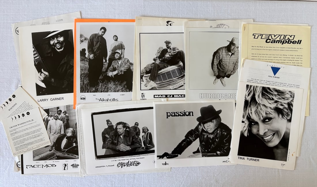 Vintage Hip-Hop/Rap and R&B Press Kits with Photos (1 of 5)