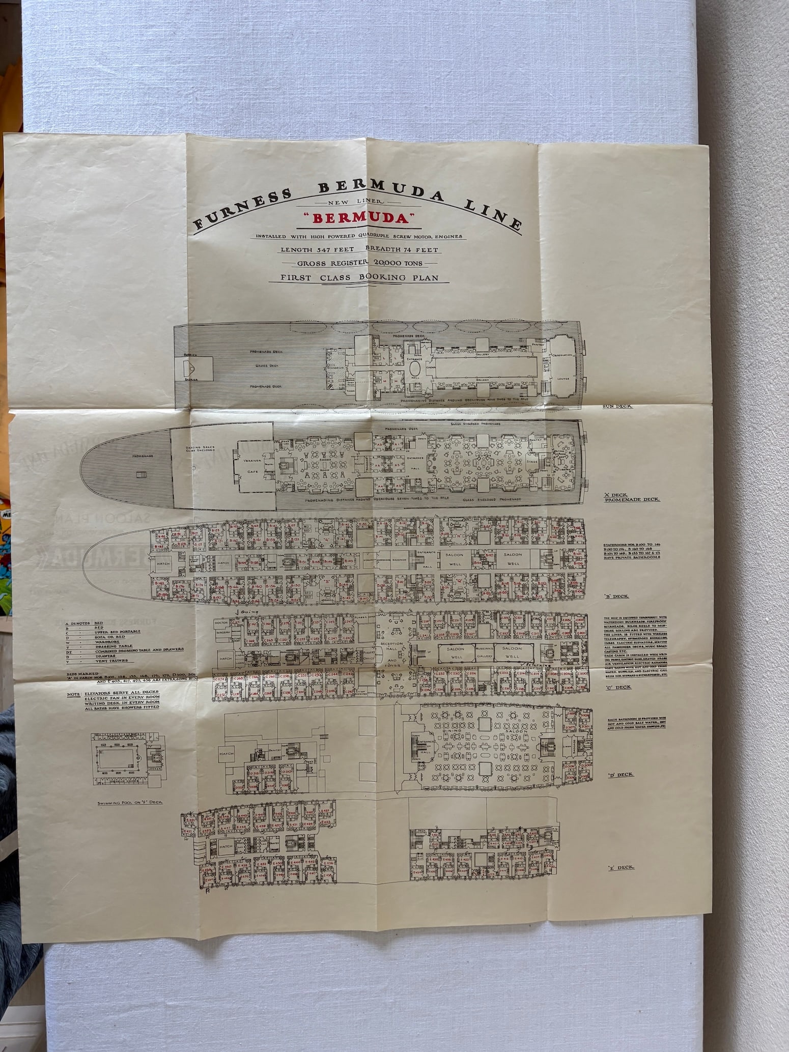 Vintage and Antique Maritime Cruise Line Ephemera Collection Lot (1 of 9)