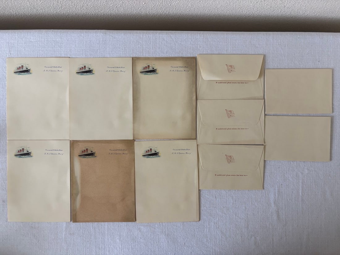 Vintage and Antique Maritime Cruise Line Ephemera Collection Lot (1 of 7)