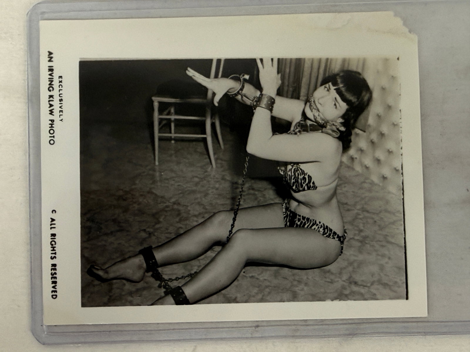 Vintage 1950s Original Irving Klaw Bettie Page 3x5 Erotic Photograph (1 of 2)