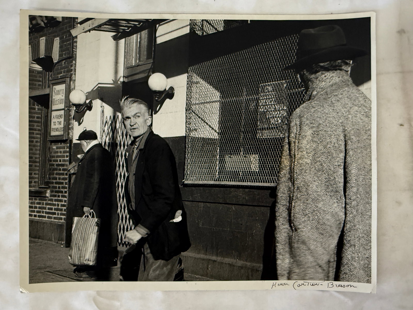 Henri Cartier-Bresson Signed Black and White Photograph: Henri Cartier-Bresson Signed Black and White Photograph