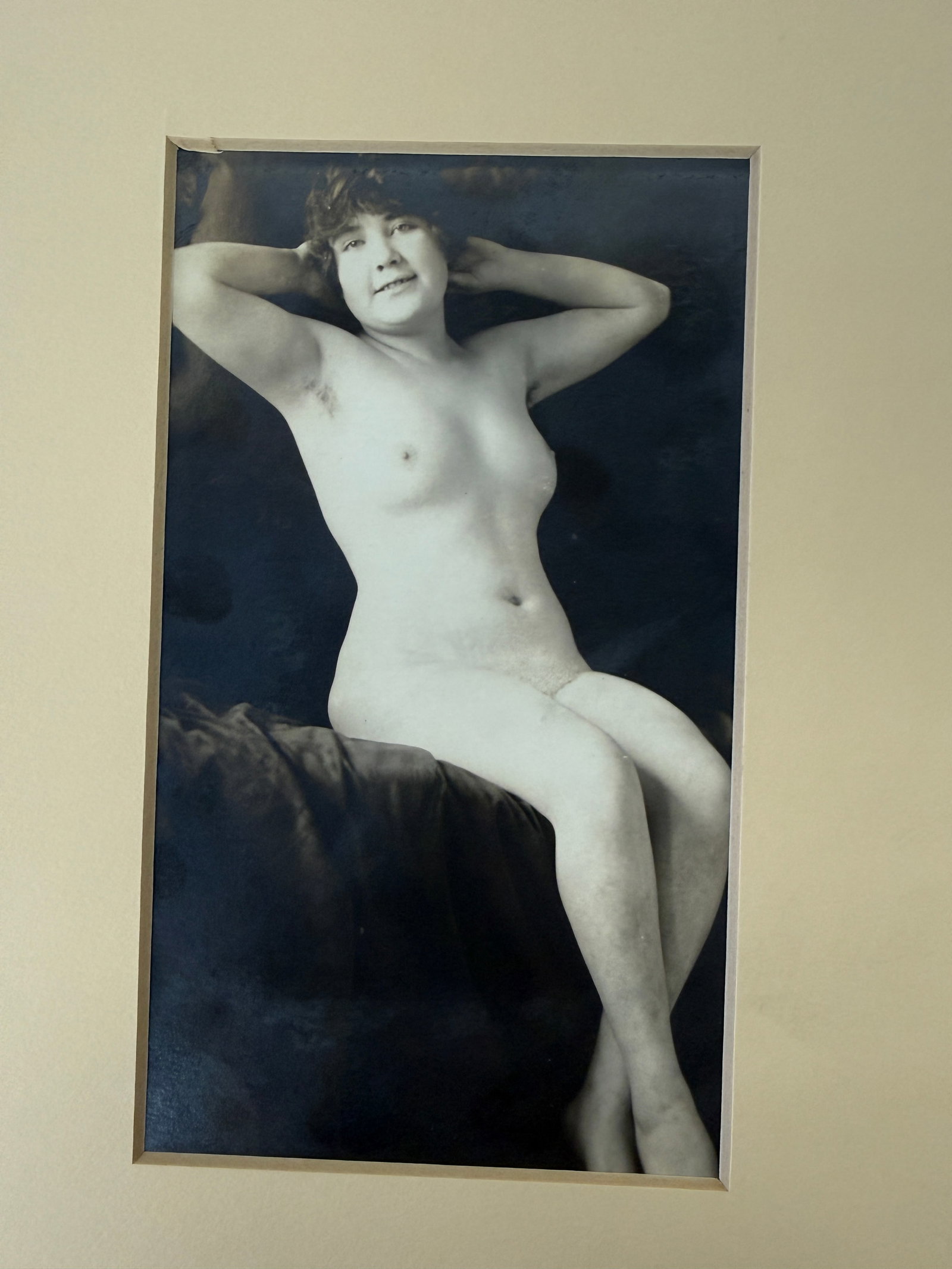 Antique French Female Model Original 1920s Risque Photograph (1 of 5)