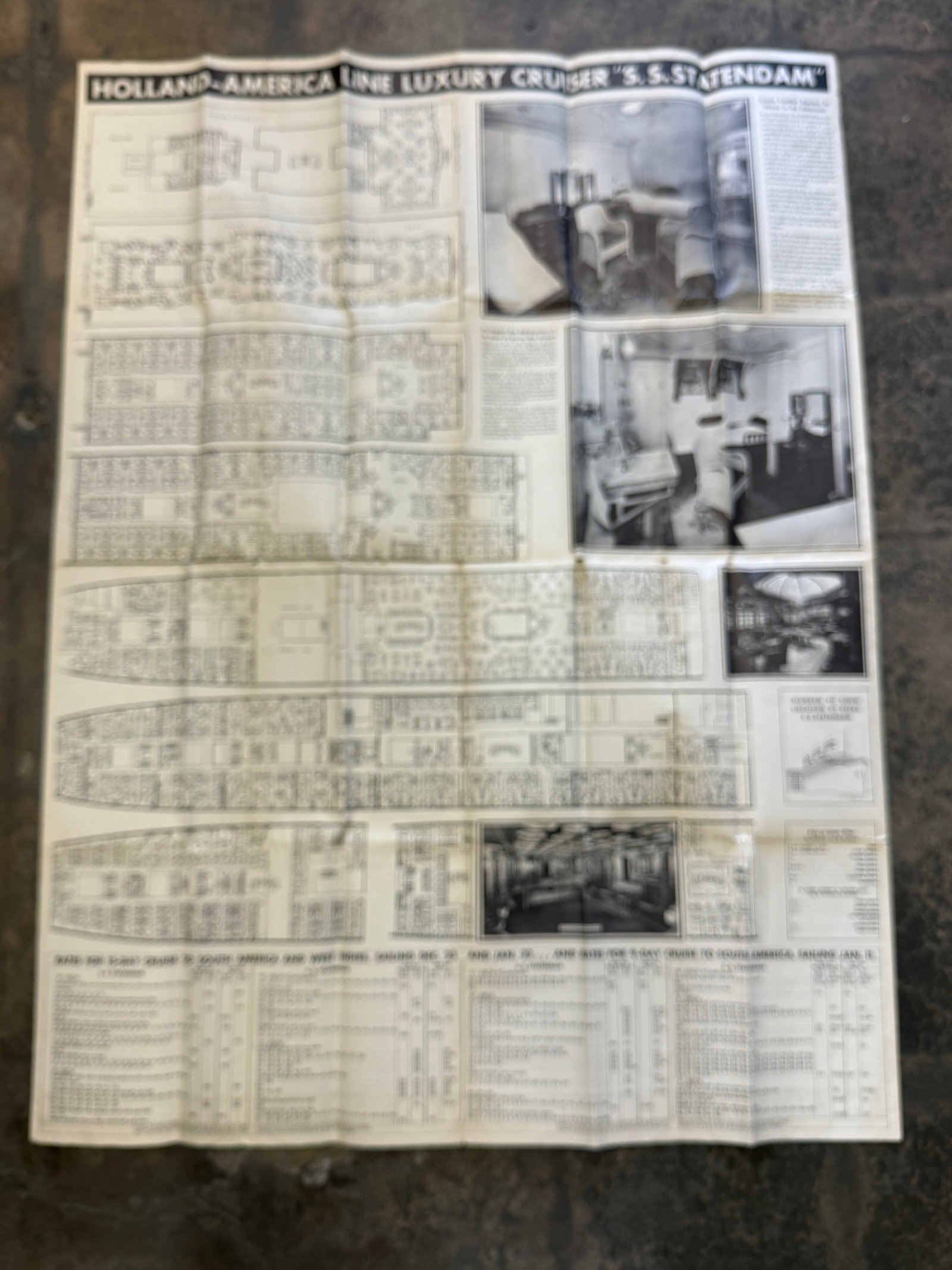 Vintage Maritime Cruise Line Ship Ephemera Collection Lot (1 of 7)