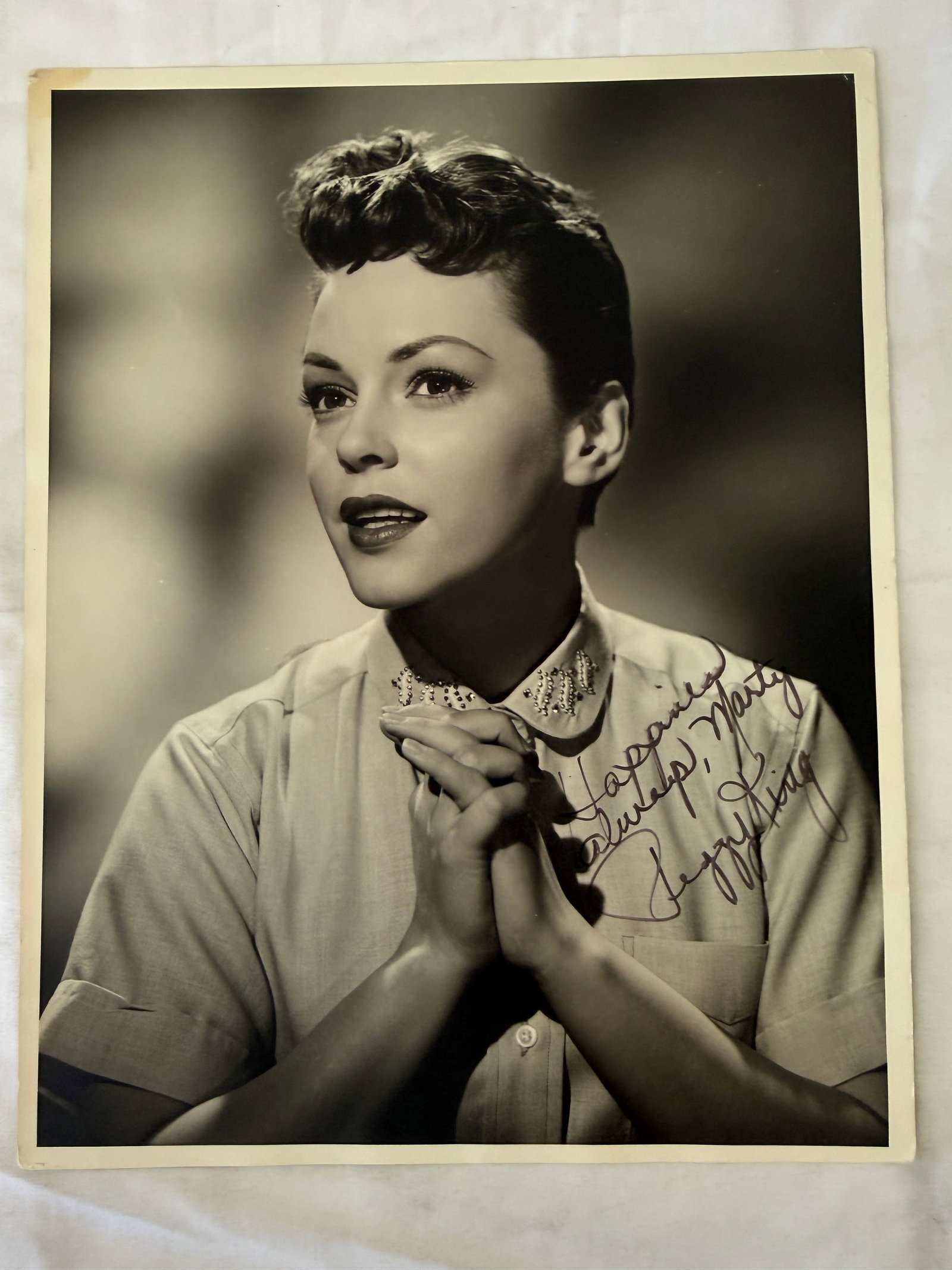 Peggy King NBC Signed Vintage 14x11 Publicity Photo National Broadcasting Co (1 of 5)