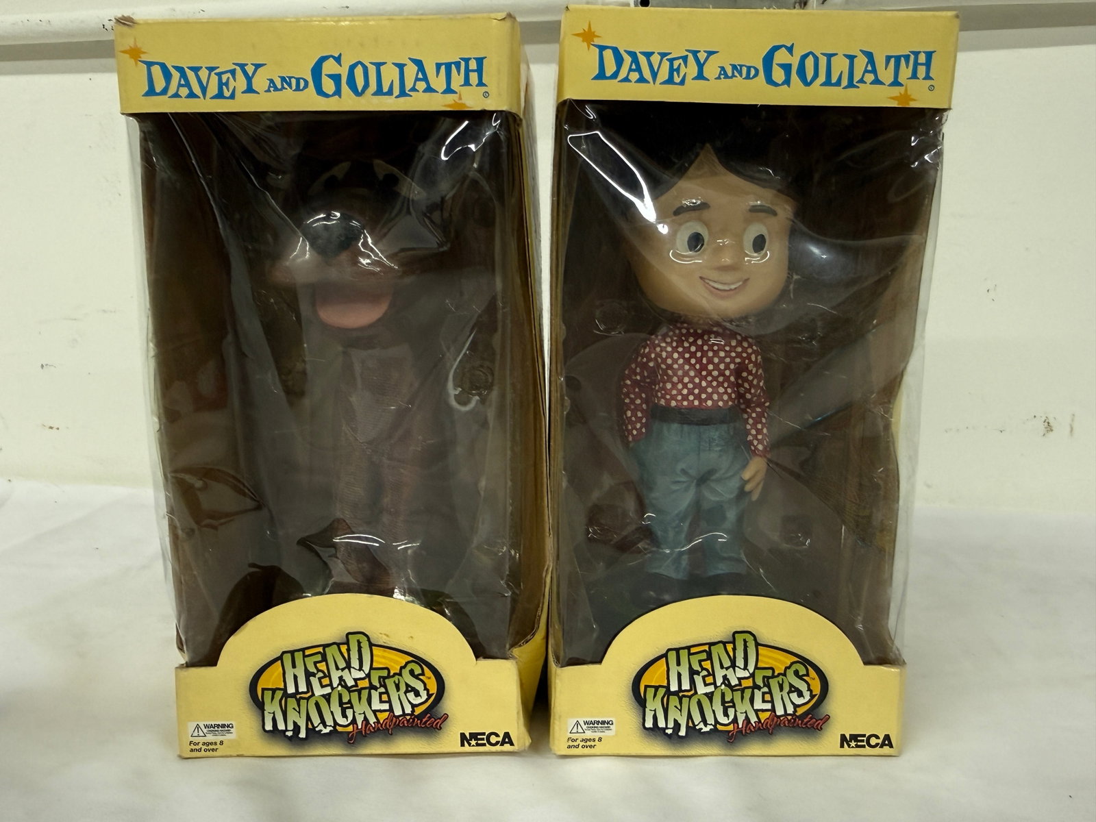 Davey and Goliath NECA Head Knockers Bobblehead Figures Set of 2 MIB 2002 (1 of 3)