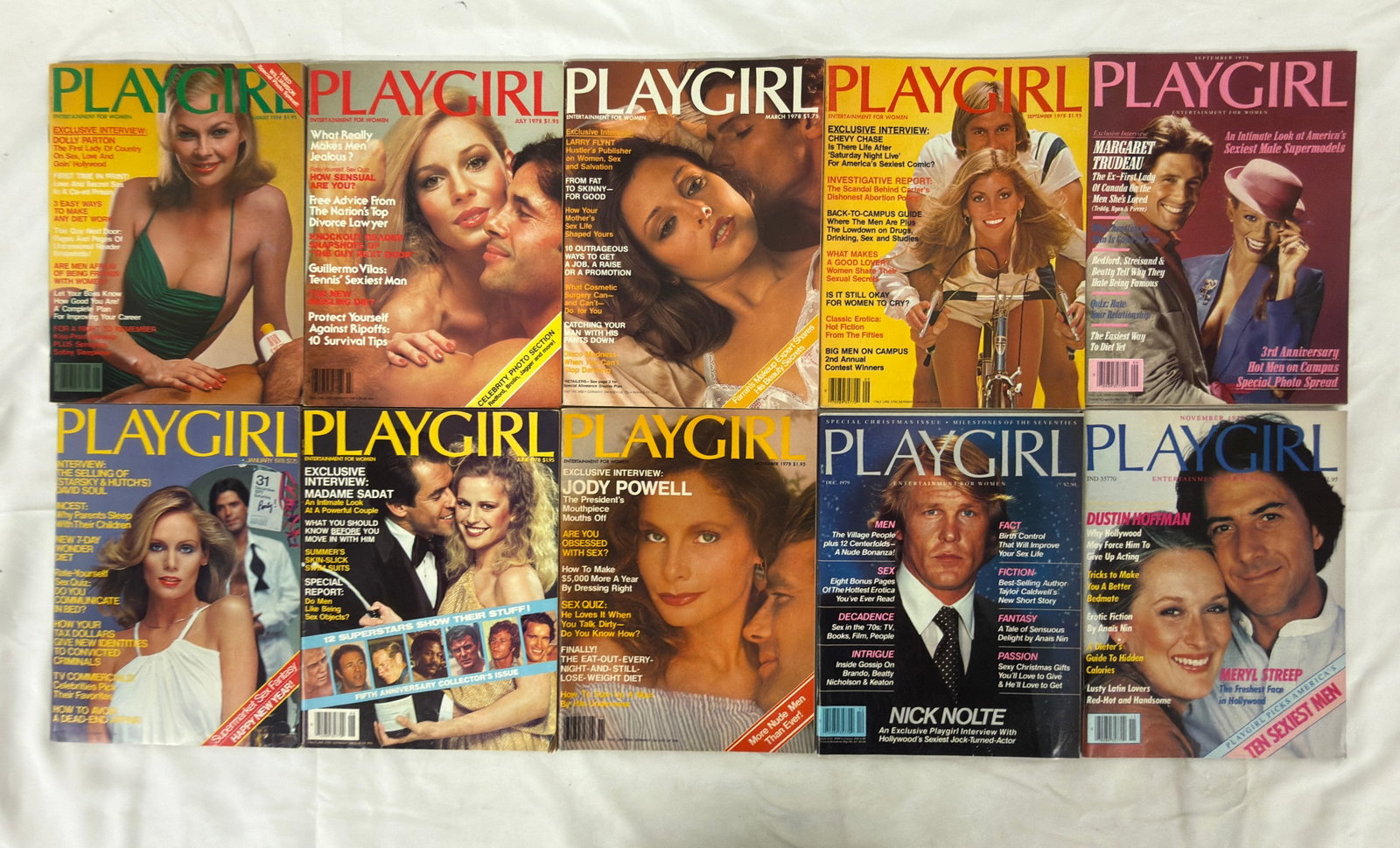 Vintage Playgirl Adult Magazine Collection Lot: Vintage Playgirl Adult Magazine Collection Lot