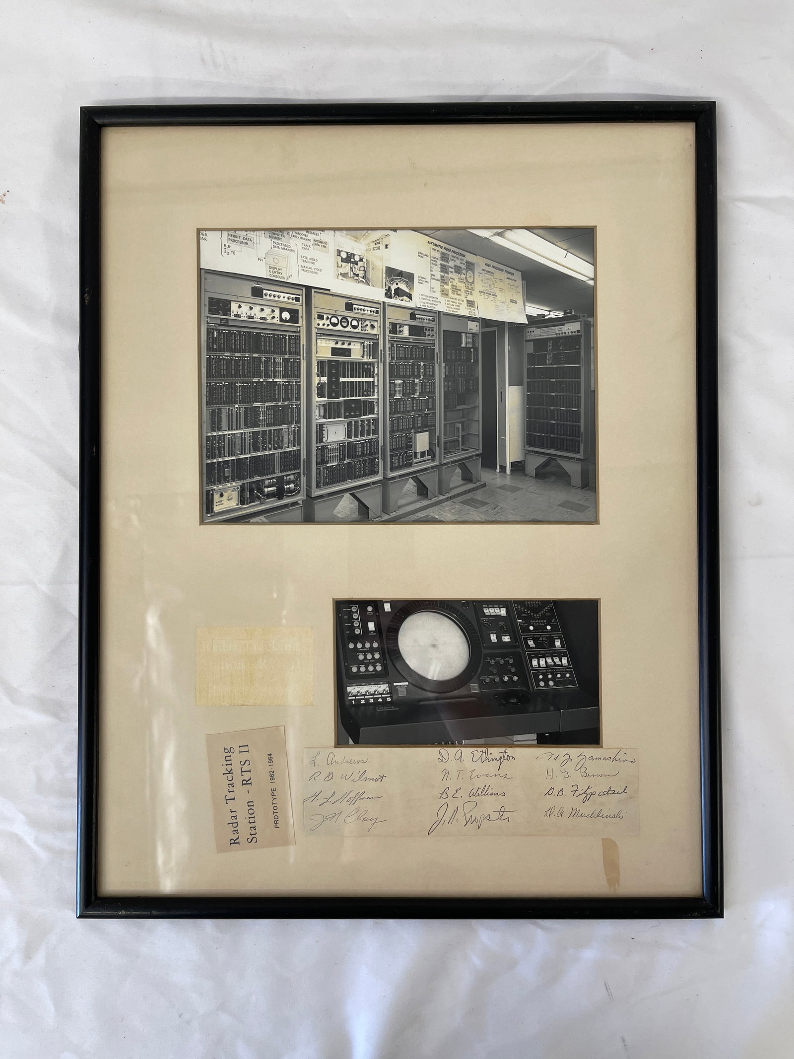 Radar Tracking Station RTS II Prototype 1962-1964 Framed Photo Display Signed (1 of 5)
