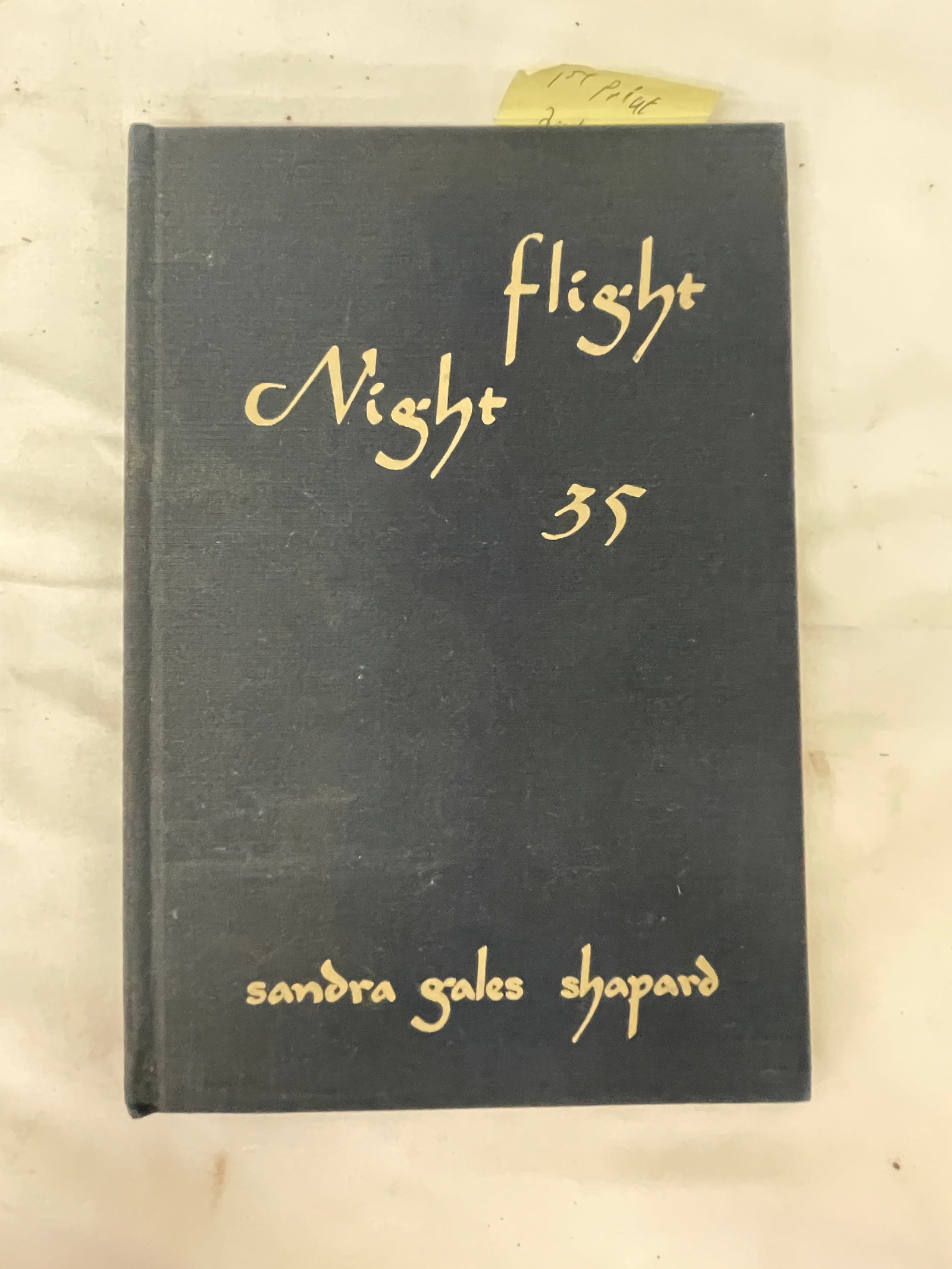 Night Flight 35 by Sandra Gales Shapard Signed First Edition 1979 Hardcover (1 of 4)