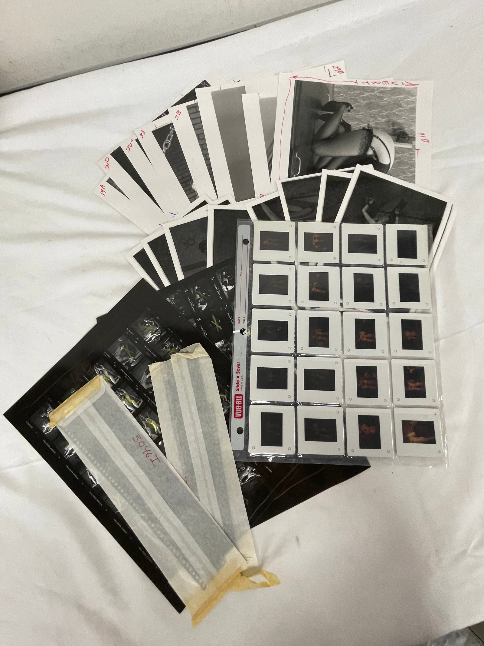 Vintage Adult Risque Black & White Erotic Photographs, Negatives and Slide Collection Lot (1 of 2)