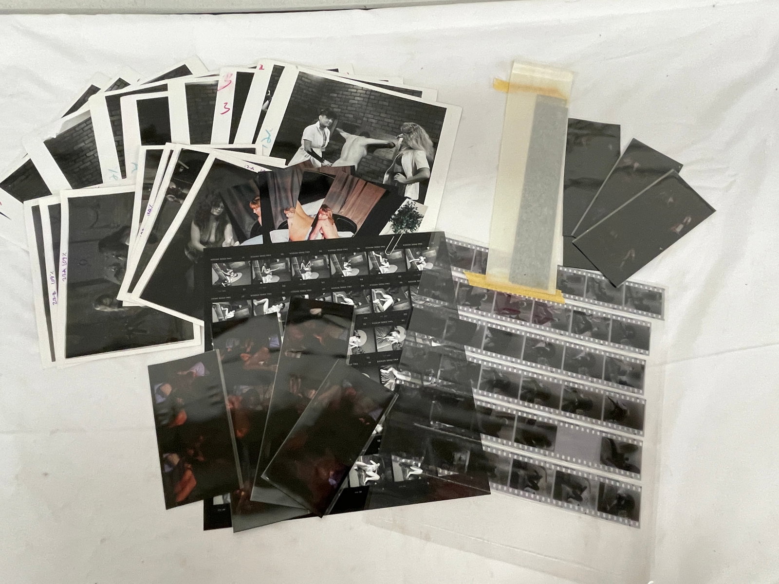 Vintage Adult Risque Black & White Erotic Photographs, Negatives and Slide Collection Lot: Vintage Adult Risque Black & White Erotic Photographs, Negatives and Slide Collection Lot