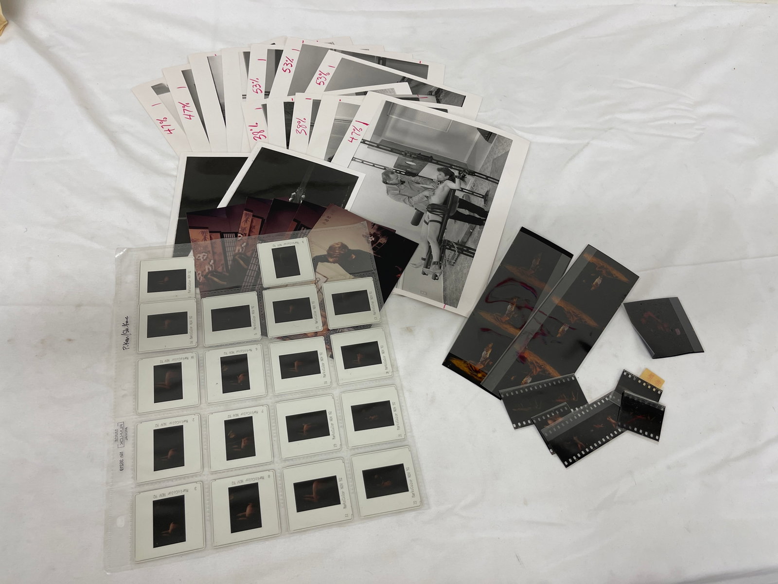 Vintage Adult Risque Black & White Erotic Photographs, Negatives and Slide Collection Lot (1 of 1)