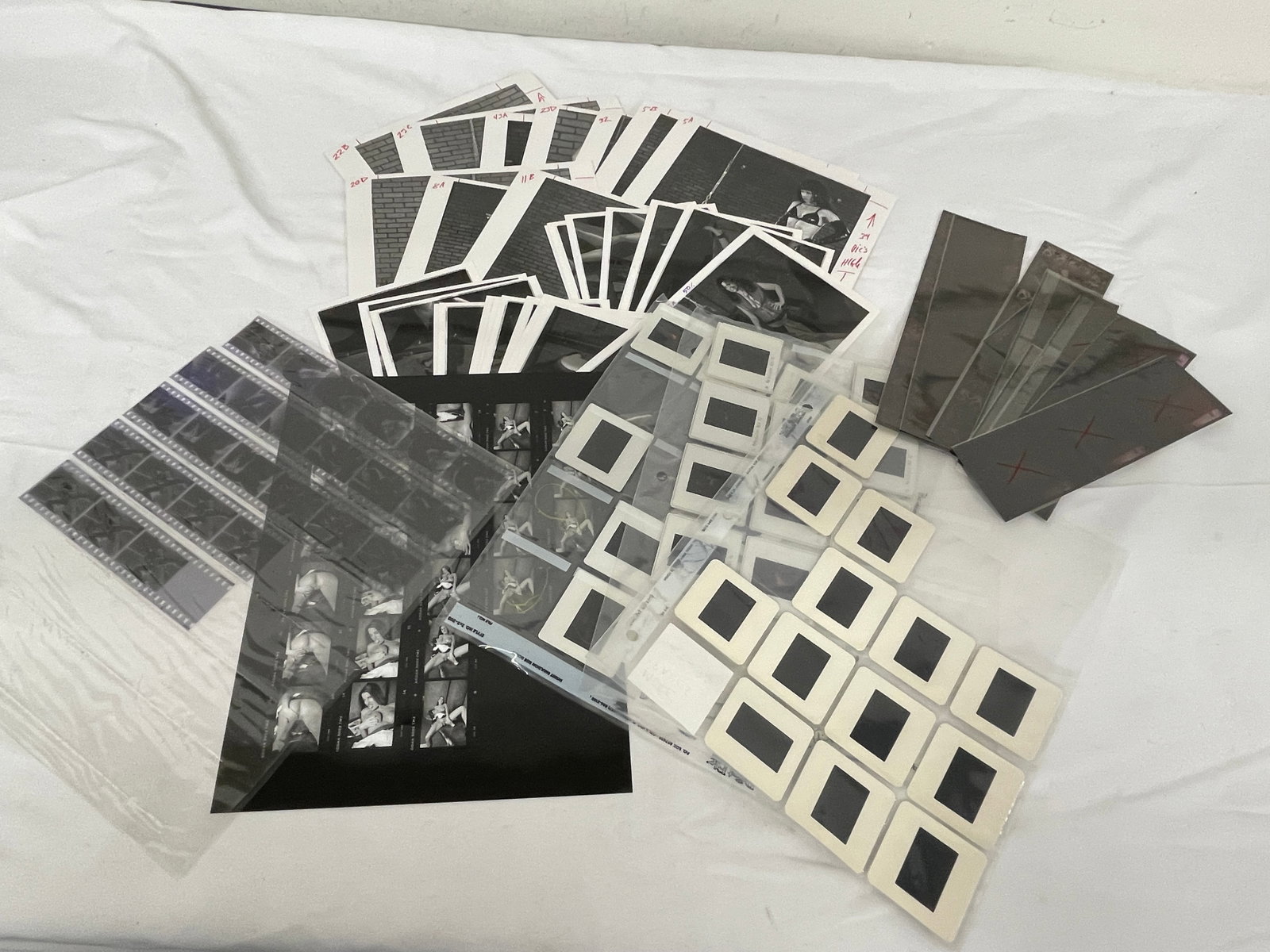 Vintage Adult Risque Black & White Erotic Photographs, Negatives and Slide Collection Lot: Vintage Adult Risque Black & White Erotic Photographs, Negatives and Slide Collection Lot