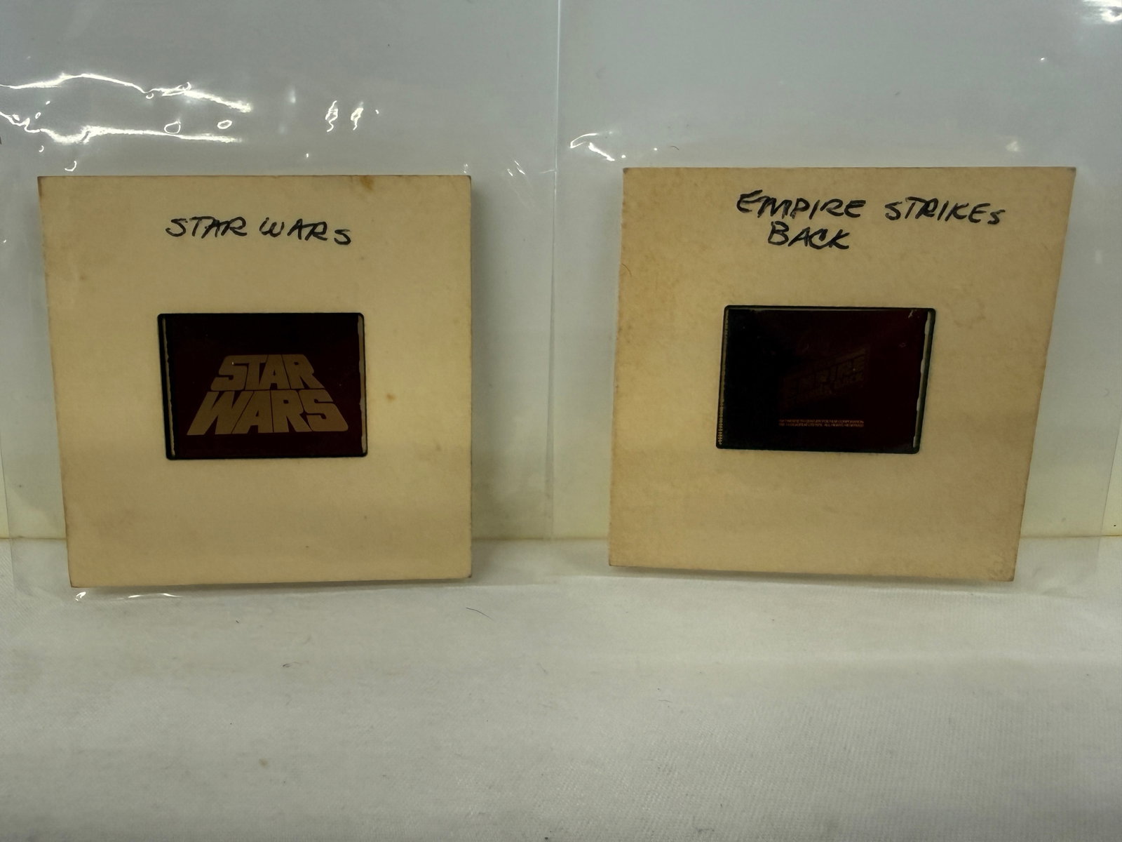 Star Wars & Empire Strikes Back Original 35mm Film Title Slides Lucasfilm 1979 (1 of 3)
