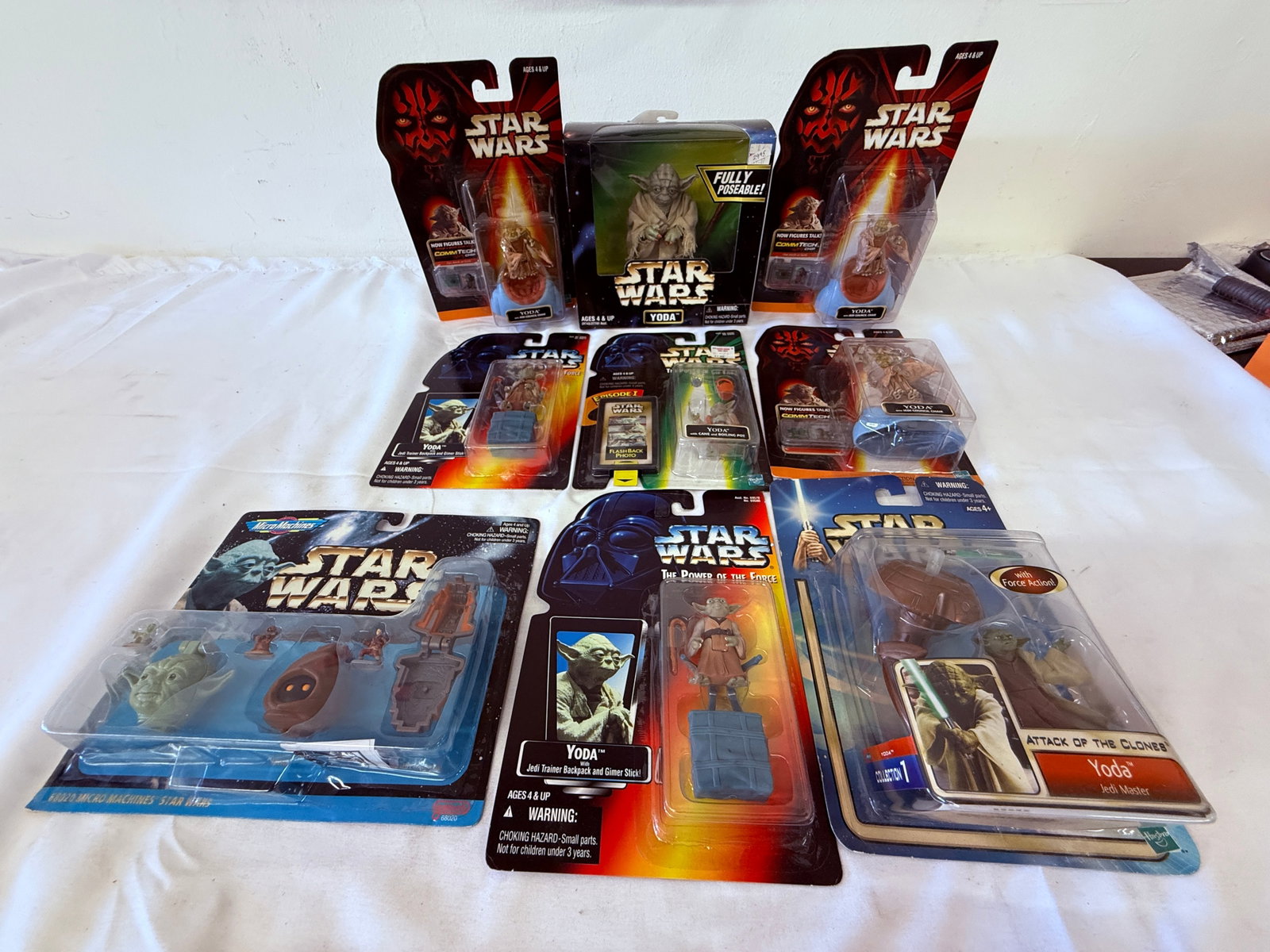 Star Wars Yoda Action Figure Collection Hasbro Kenner Lot of 10+ MOC (1 of 3)