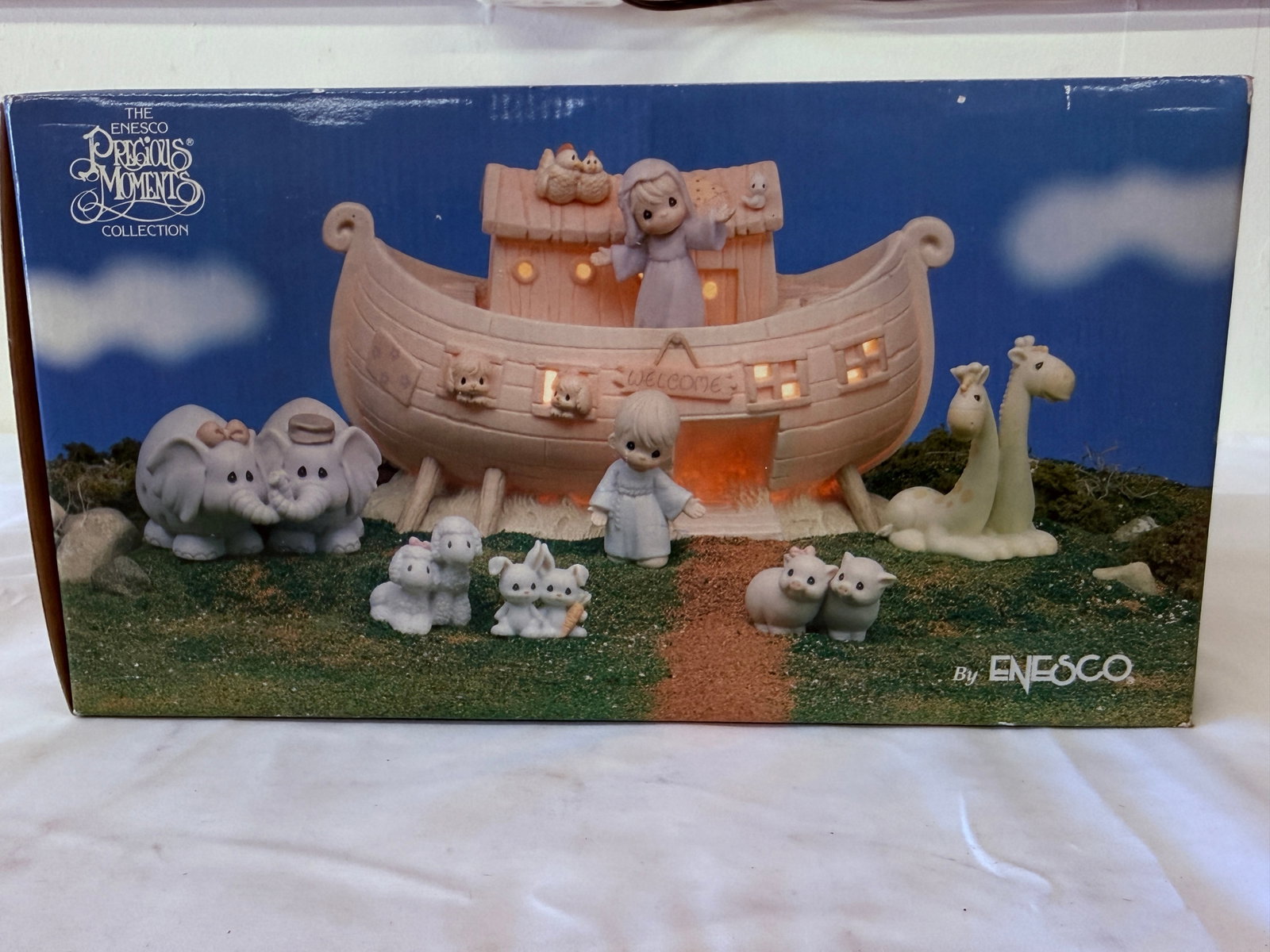 Precious Moments Enesco Two By Two Noah's Ark Porcelain Figurine Complete Set (1 of 4)